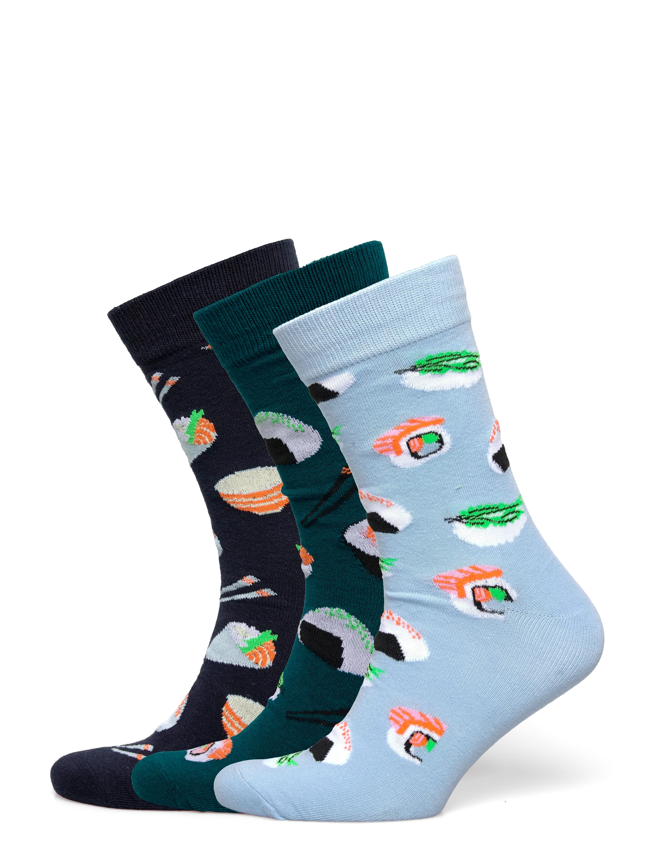 Jack & Jones Jacrice Food Socks 3 Pack, Mænd, 3-Pak Mad Sokker, Navy, Str: ONE SIZE