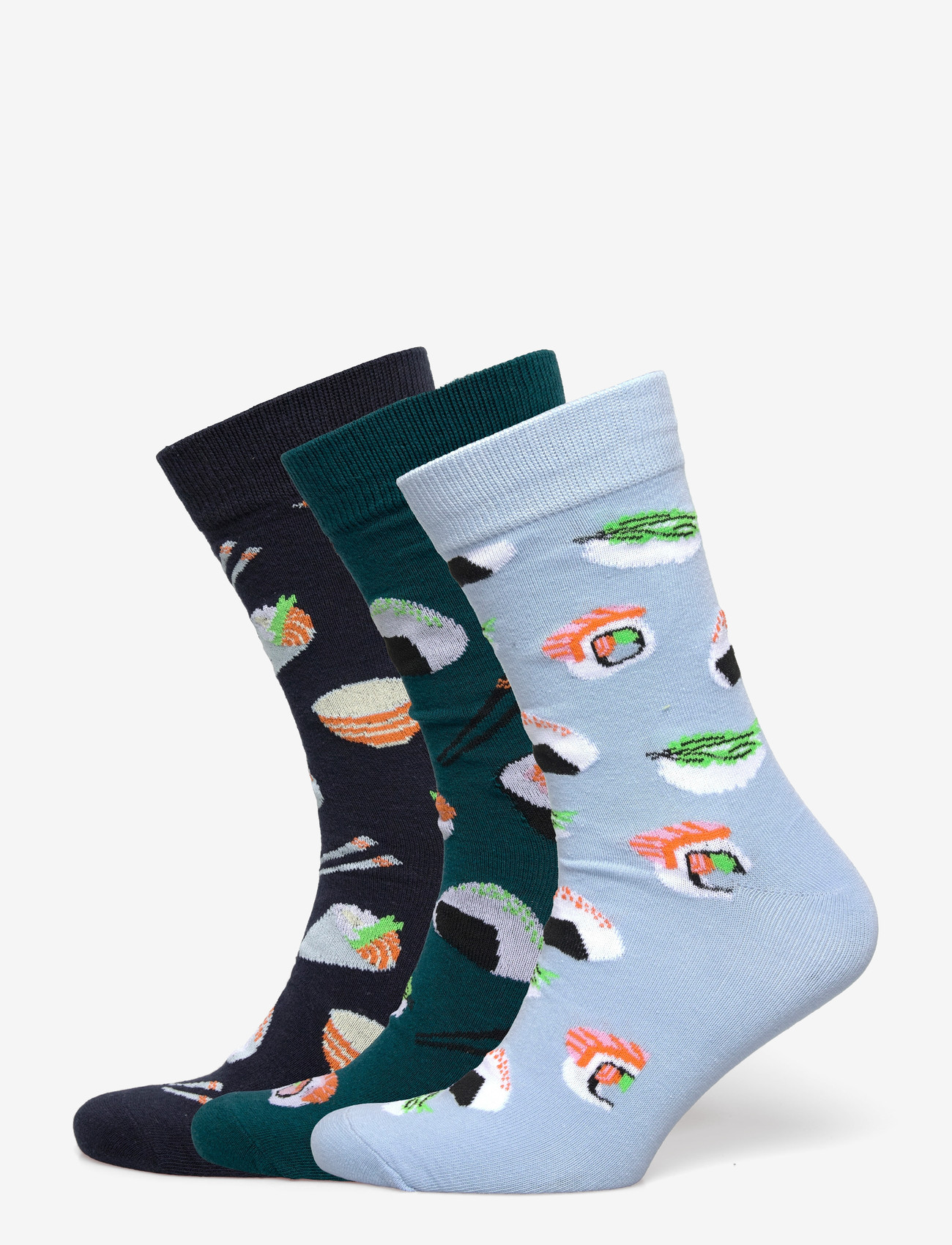 Jack & Jones - JACRICE FOOD SOCKS 3 PACK - crew sokkar - atlantic deep - 0