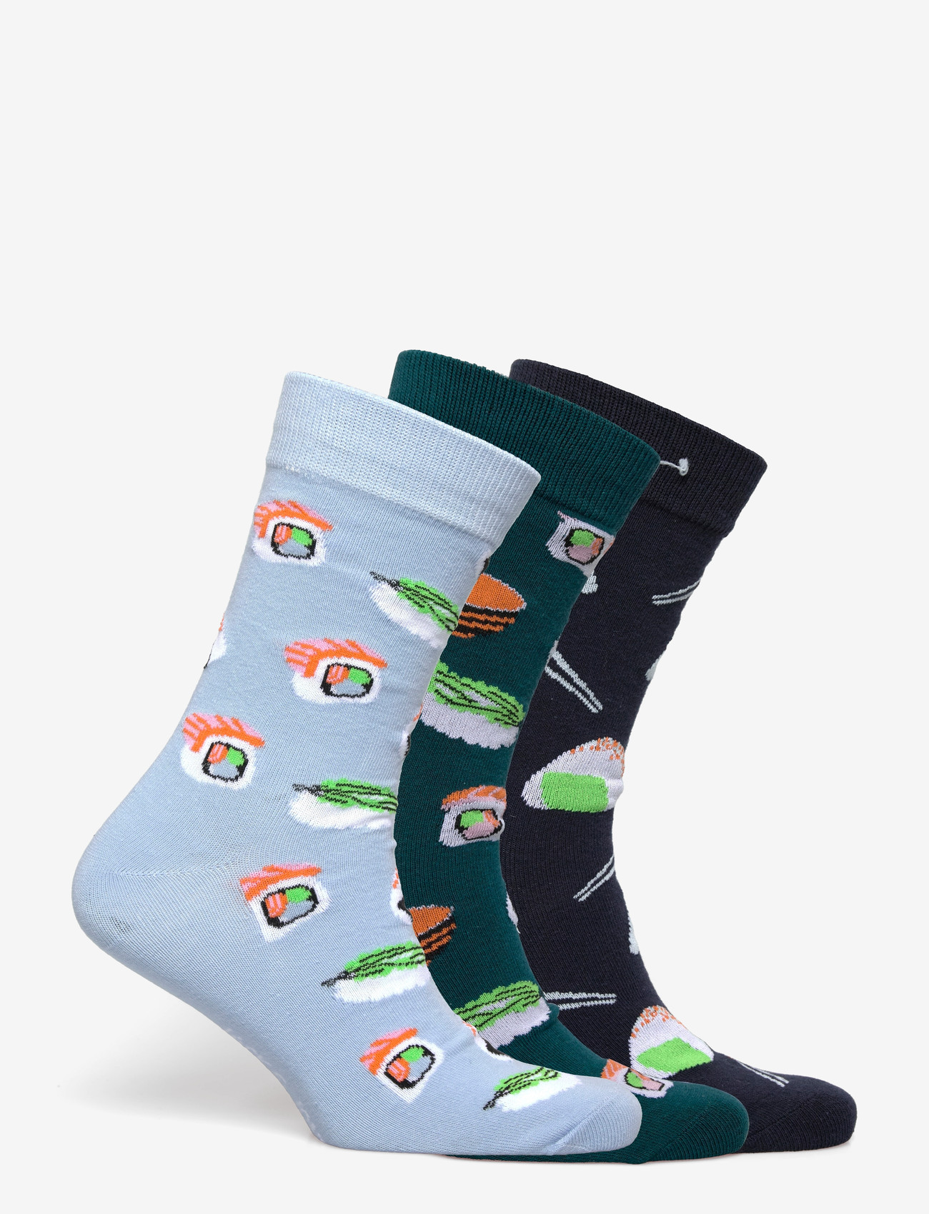 Jack & Jones - JACRICE FOOD SOCKS 3 PACK - crew sokkar - atlantic deep - 1