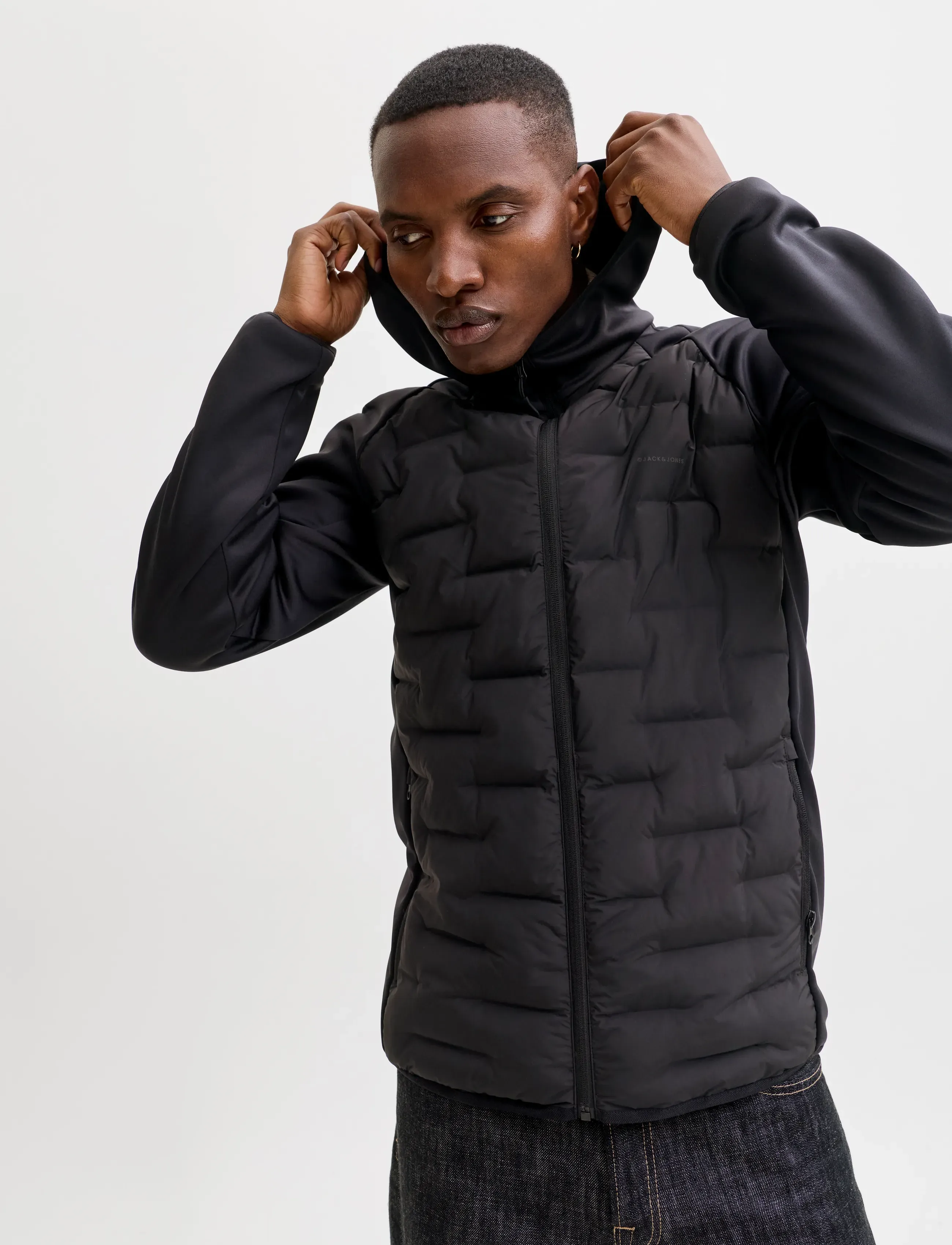 Jack & Jones - JJEPERFECT HYBRID JACKET NOOS - hybrid-jacken - black - 3
