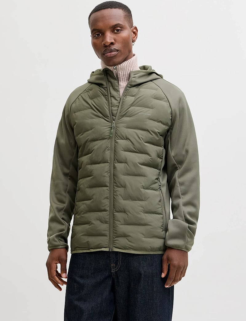 Jack & Jones - JJEPERFECT HYBRID JACKET NOOS - hybrid-jacken - dusty olive - 0