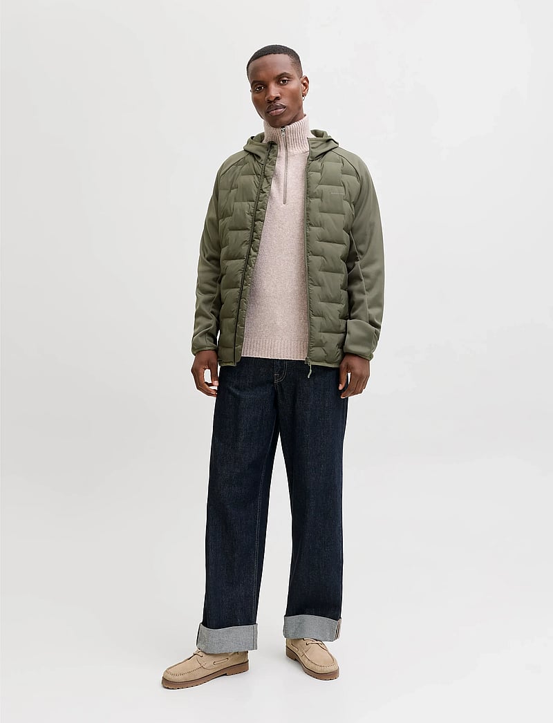 Jack & Jones - JJEPERFECT HYBRID JACKET NOOS - hybrid-jacken - dusty olive - 3