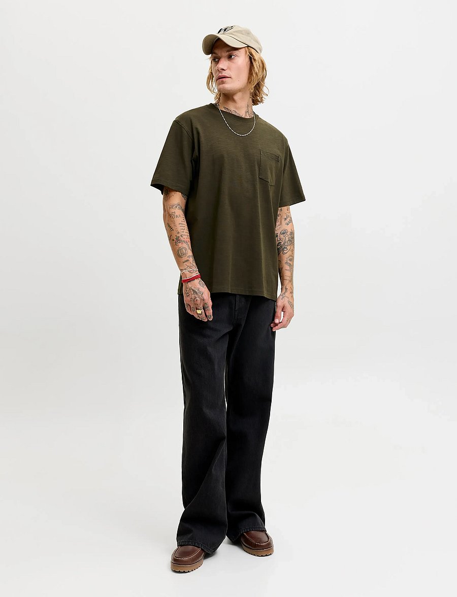 Jack & Jones - JJEDOVER SLUB TEE SS NOOS - lühikeste varrukatega t-särgid - rosin - 4