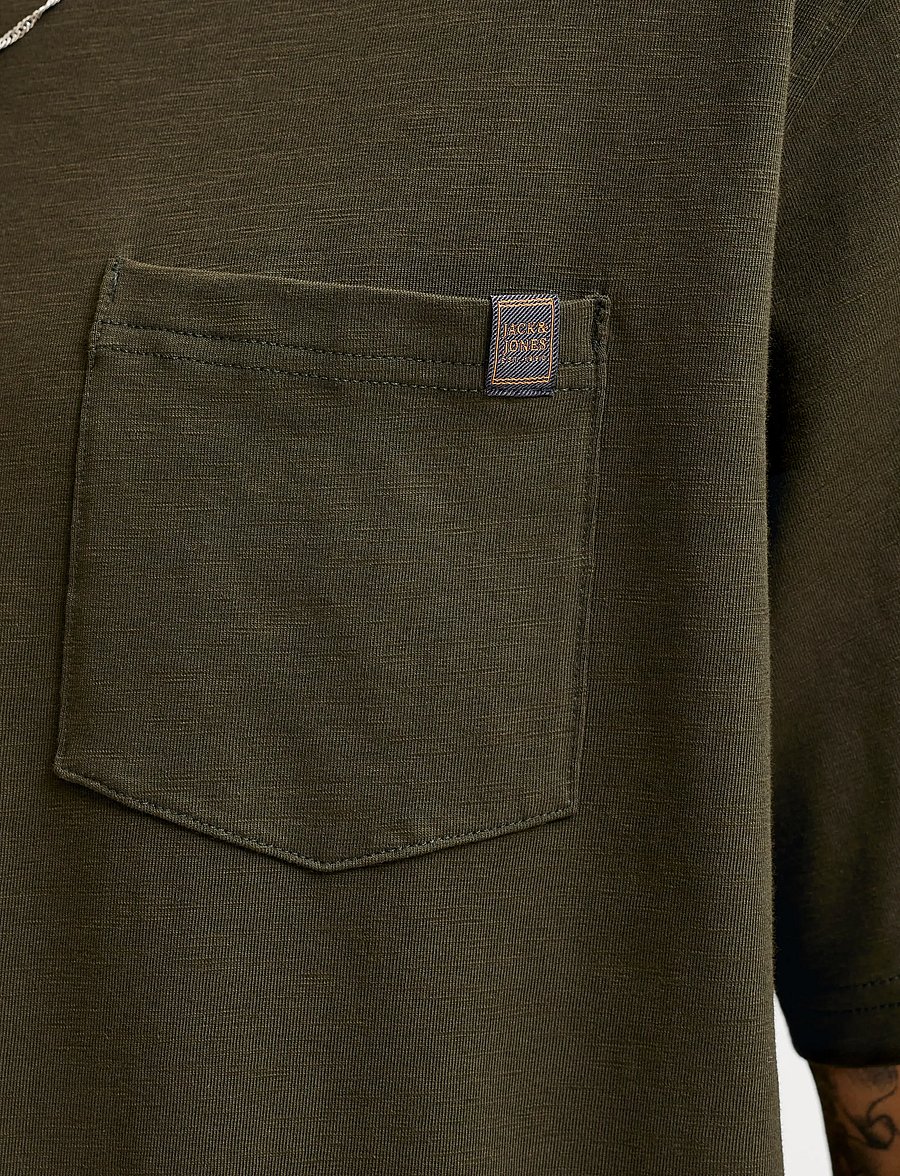 Jack & Jones - JJEDOVER SLUB TEE SS NOOS - lühikeste varrukatega t-särgid - rosin - 5