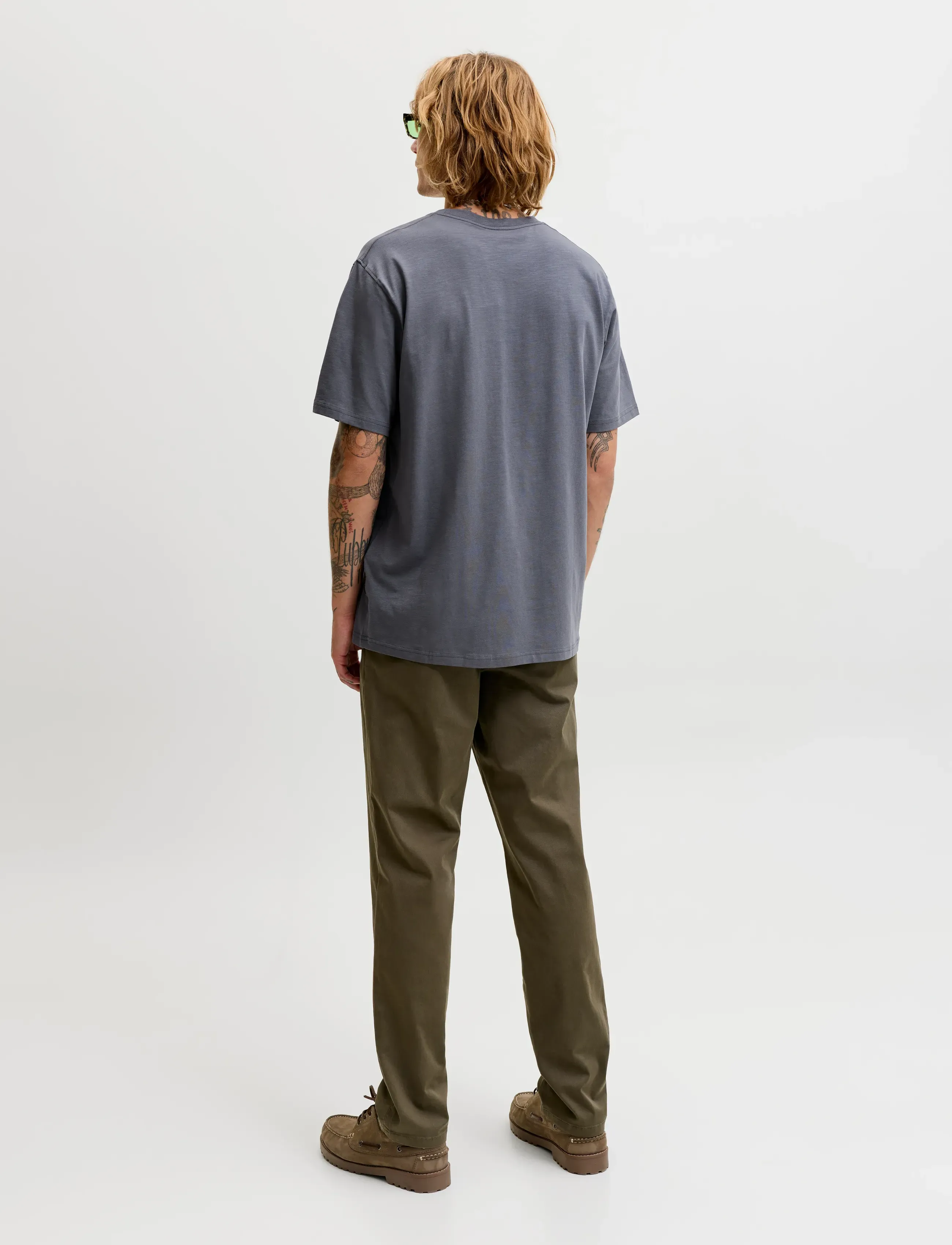 Jack & Jones - JJEDOVER SLUB TEE SS NOOS - kortärmade t-shirts - turbulence - 2