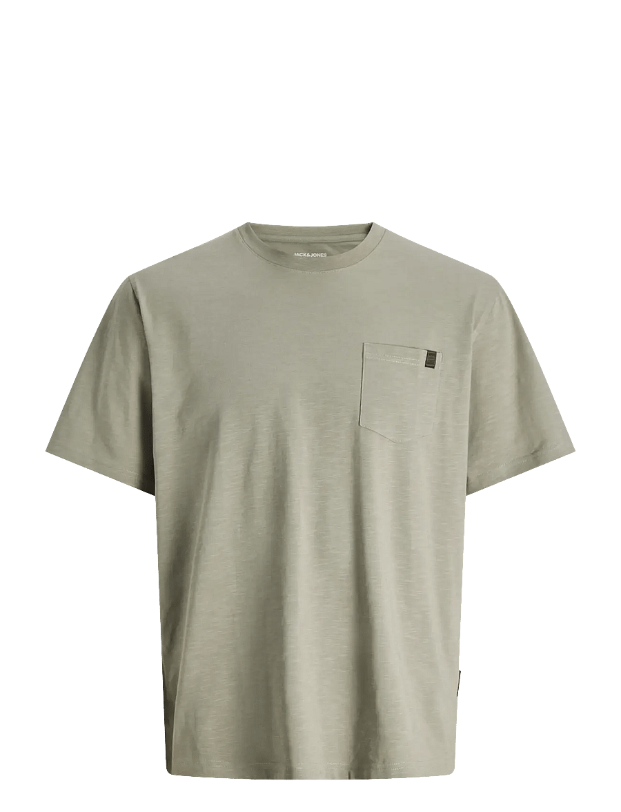 Jack & Jones - JJEDOVER SLUB TEE SS NOOS - kortärmade t-shirts - vetiver - 1