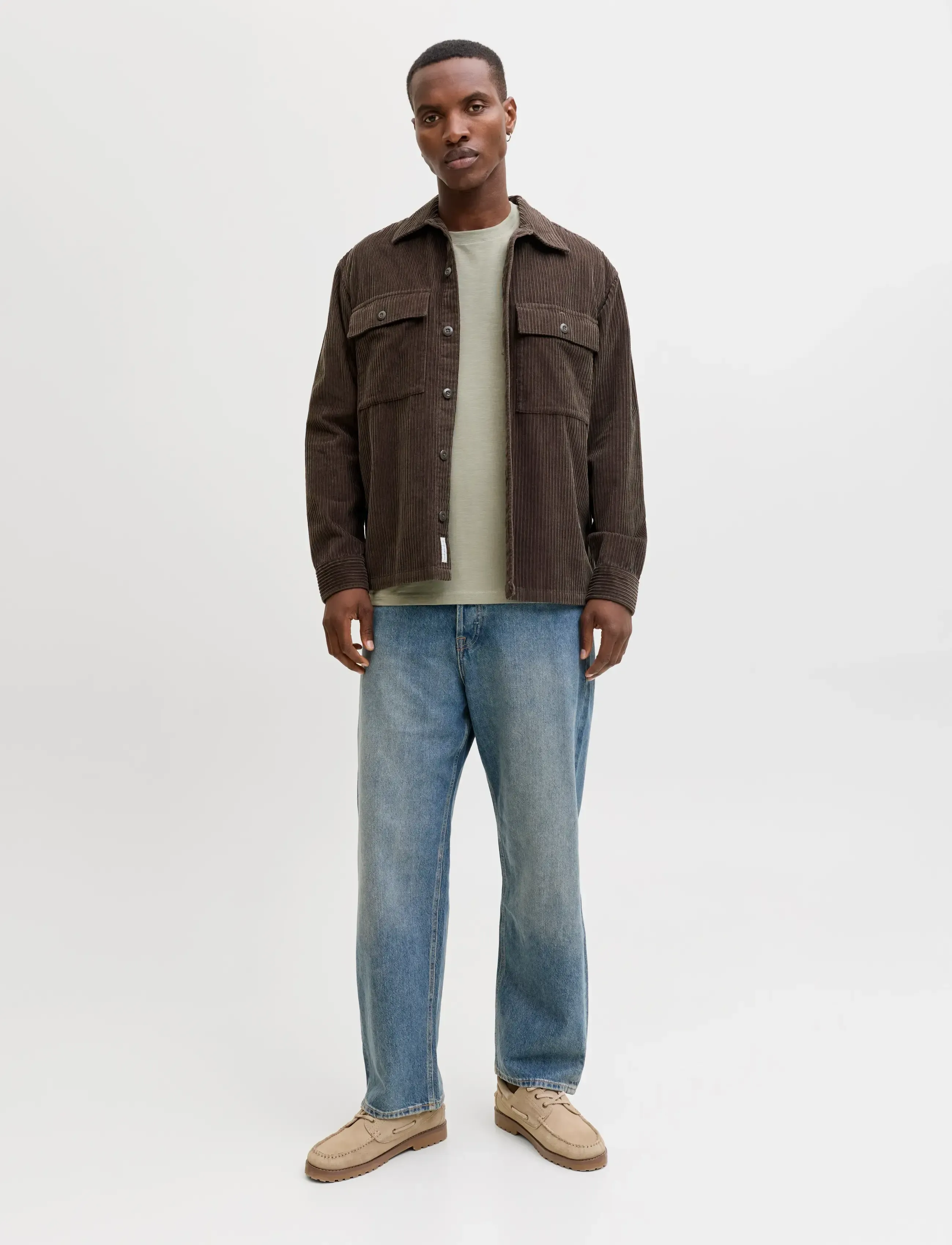 Jack & Jones - JJEDOVER SLUB TEE SS NOOS - kortärmade t-shirts - vetiver - 3