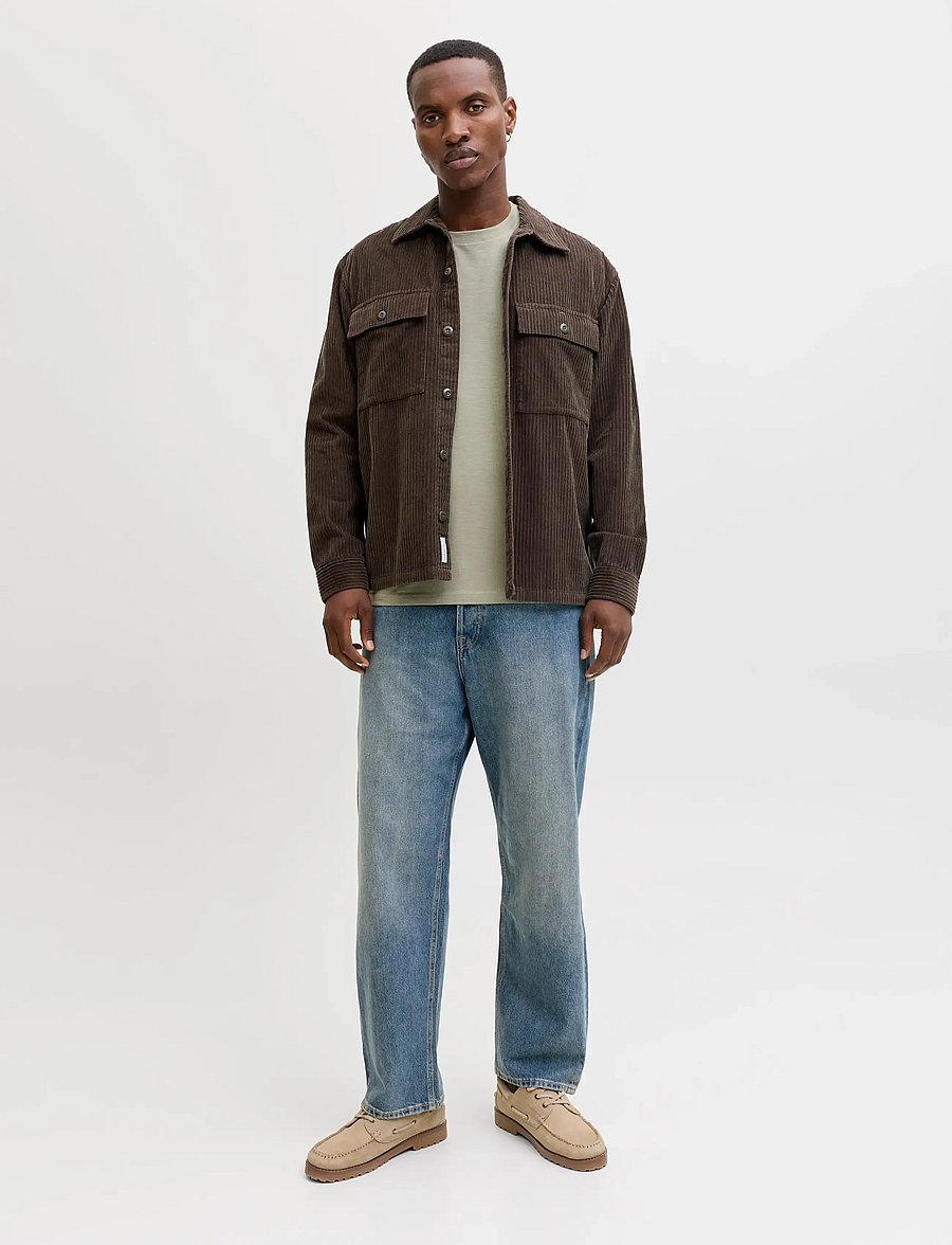 Jack & Jones - JJEDOVER SLUB TEE SS NOOS - kortärmade t-shirts - vetiver - 3