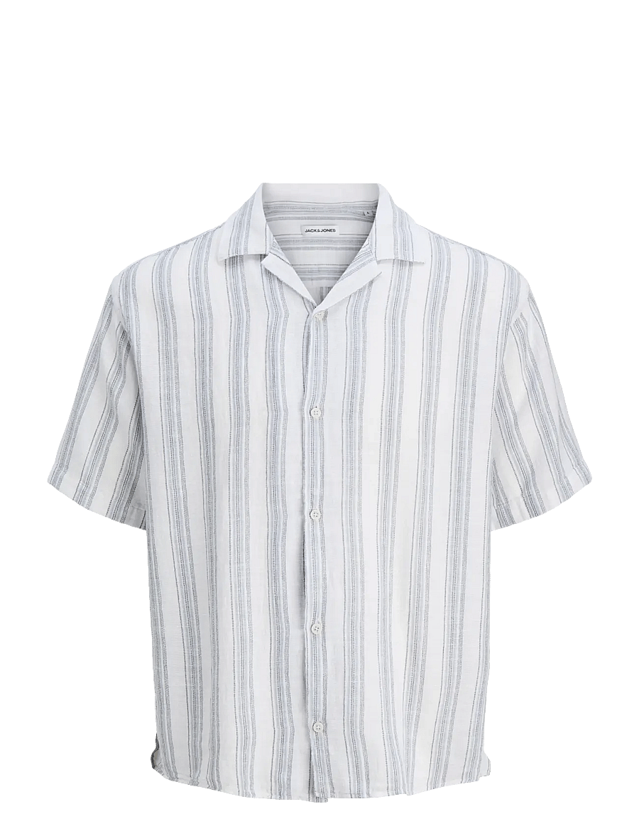 Jack & Jones - JJELIAM RESORT SHIRT SS SN - stribede skjorter - celestial blue - 1