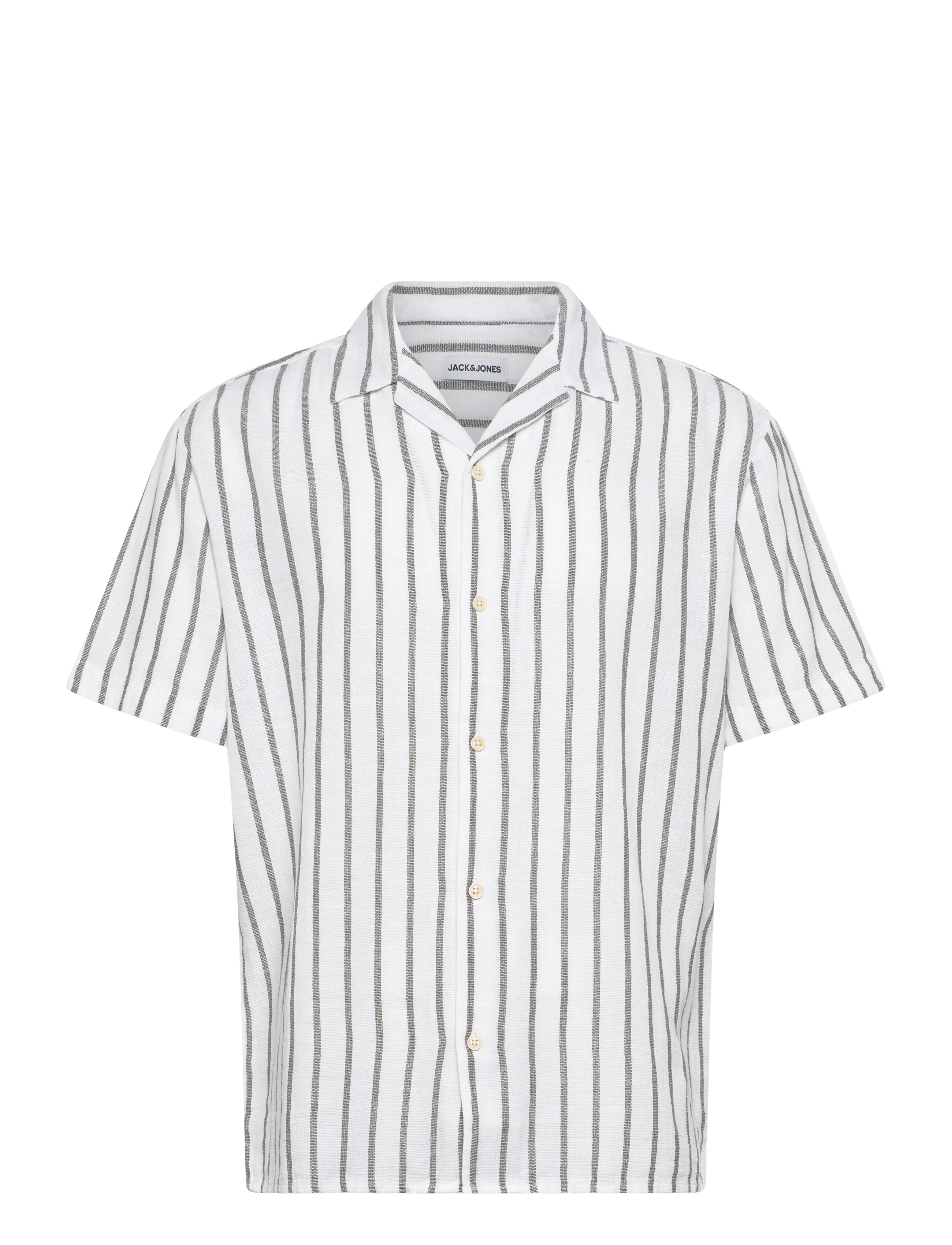 JACK & JONES Jjeliam Resort Shirt Ss Sn Weiß - M - Herren