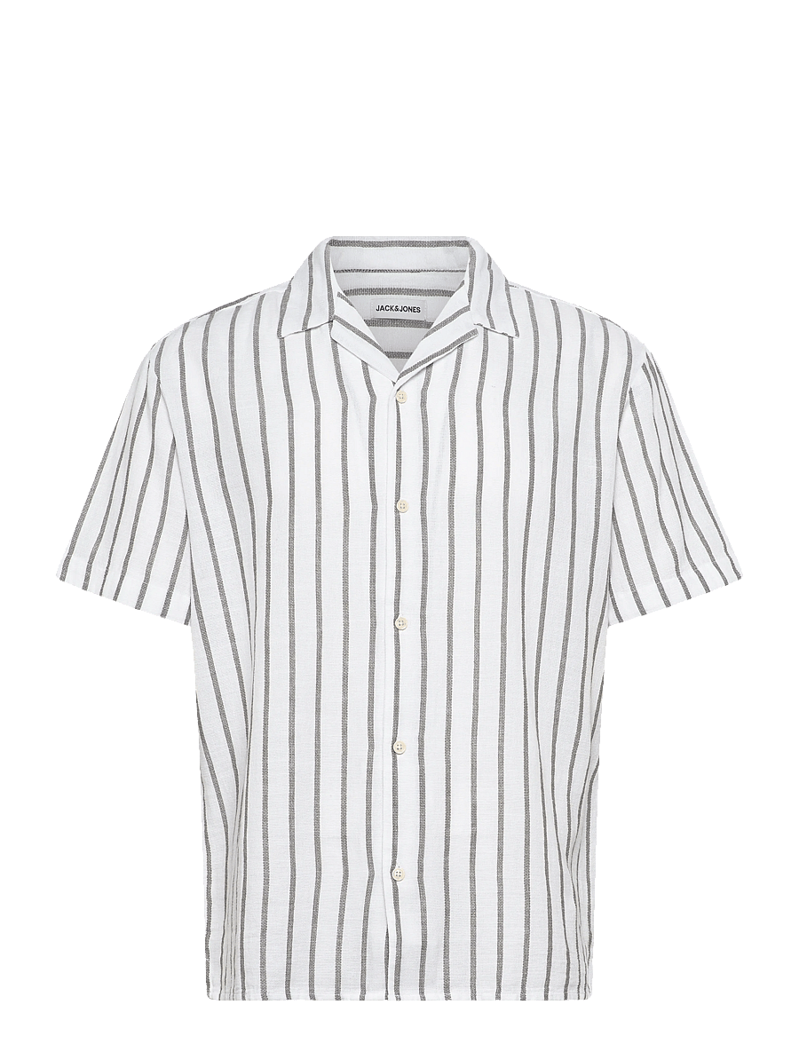 Jack & Jones - JJELIAM RESORT SHIRT SS SN - chemises à rayures - dusty olive - 0