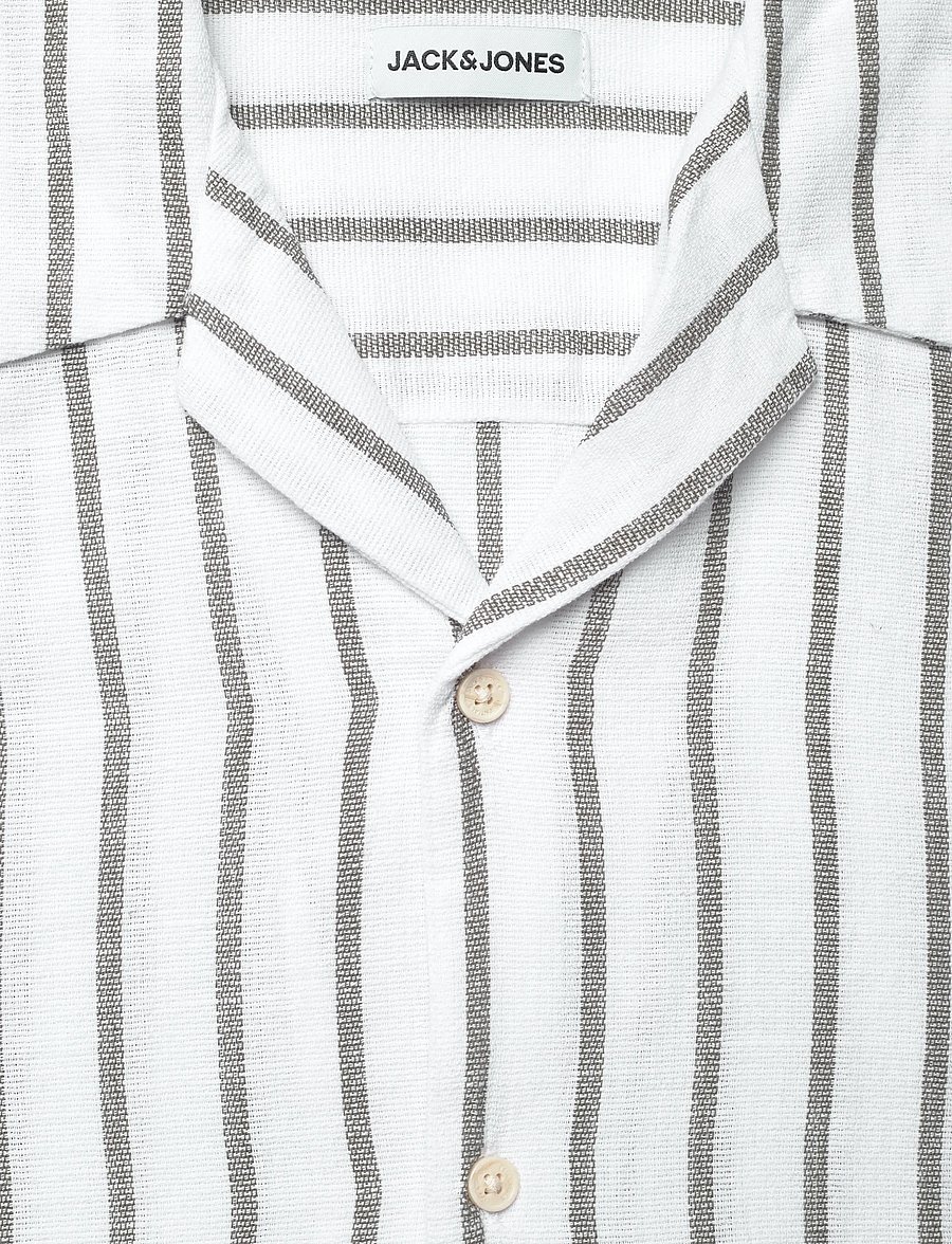Jack & Jones - JJELIAM RESORT SHIRT SS SN - chemises à rayures - dusty olive - 2
