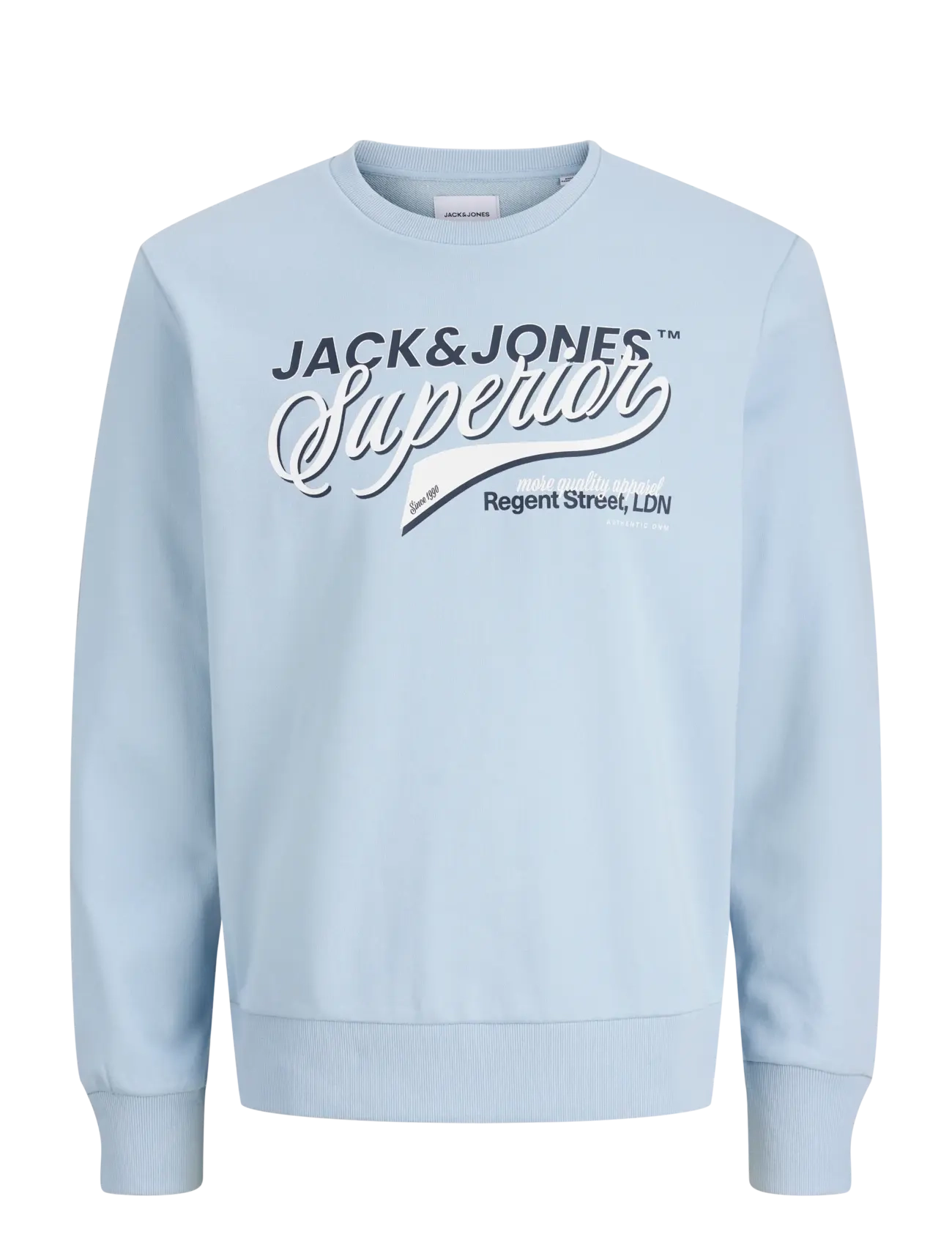 Jack & Jones JJELOGO SWEAT CREW NECK 2 COL SS26 - Jack & Jones - CELESTIAL BLUE / blue