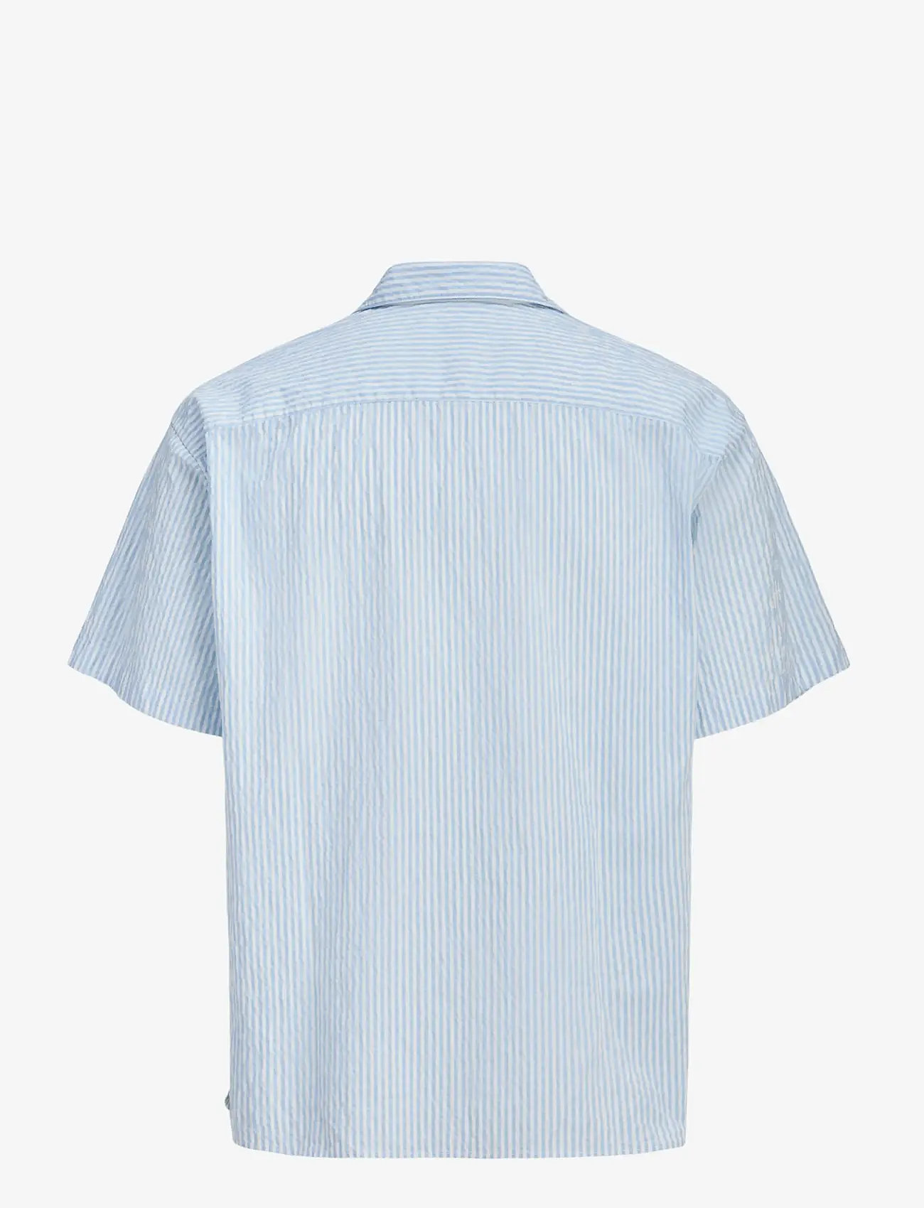 Jack & Jones - JJMILO SEERSUCKER RESORT SHIRT SS - lühikeste varrukatega särgid - cashmere blue - 2