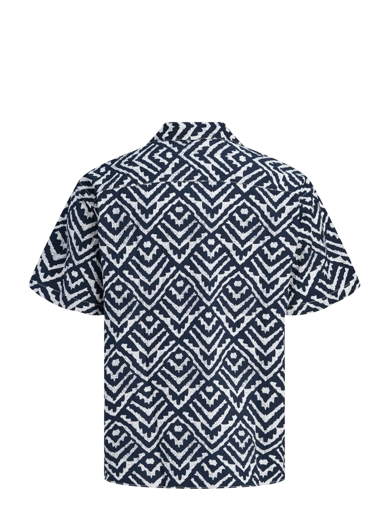 Jack & Jones - JJMILO SEERSUCKER RESORT SHIRT SS - kortærmede skjorter - sky captain - 2