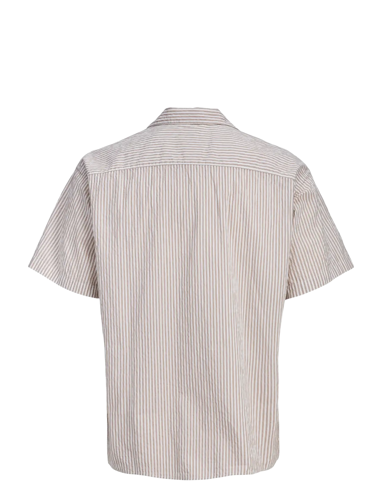 Jack & Jones - JJMILO SEERSUCKER RESORT SHIRT SS - kortærmede skjorter - string - 2