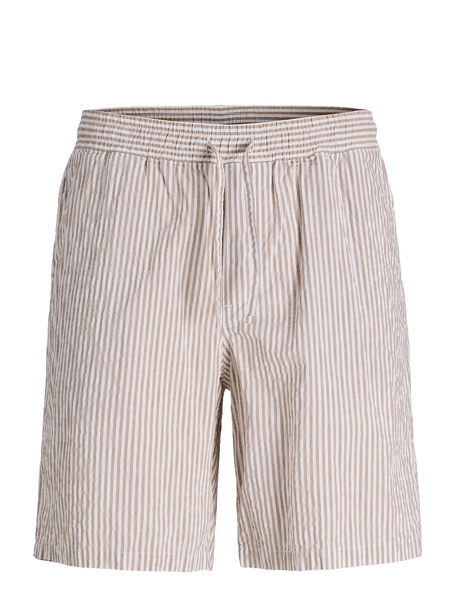 Jack & Jones - JPSTJAIDEN MILO SEERSUCKER SHORT REG - casual shorts - string - 1