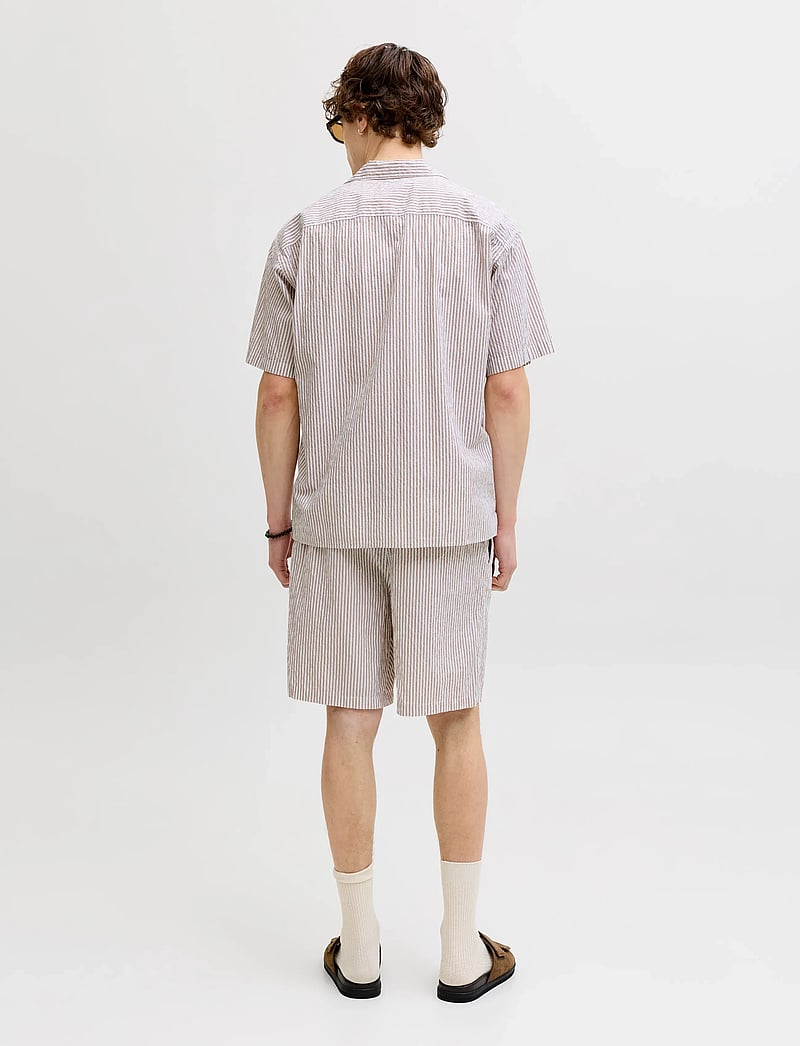 Jack & Jones - JPSTJAIDEN MILO SEERSUCKER SHORT REG - casual shorts - string - 3