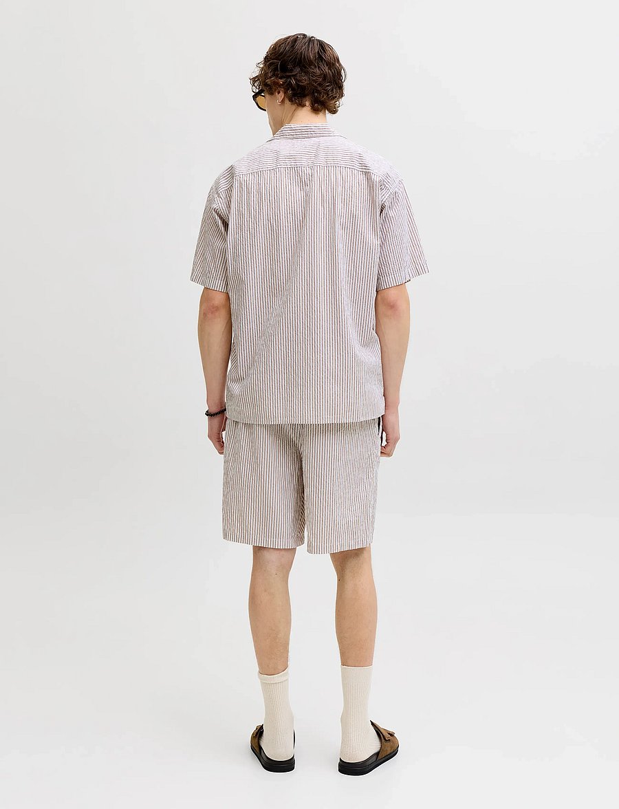 Jack & Jones - JPSTJAIDEN MILO SEERSUCKER SHORT REG - casual shorts - string - 3