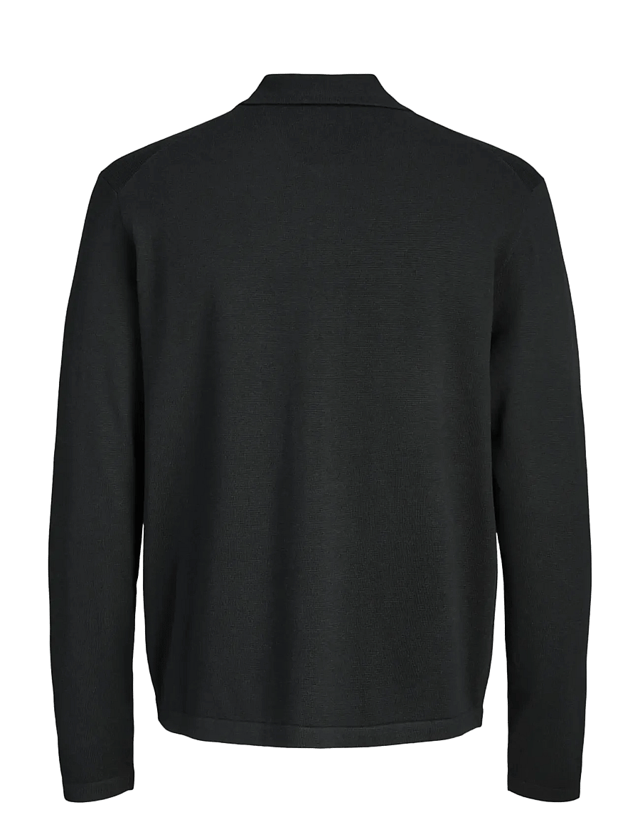 Jack & Jones - JJCOLE KNIT ZIP CARDIGAN - pullover mit durchgehendem reißverschluss - black - 1