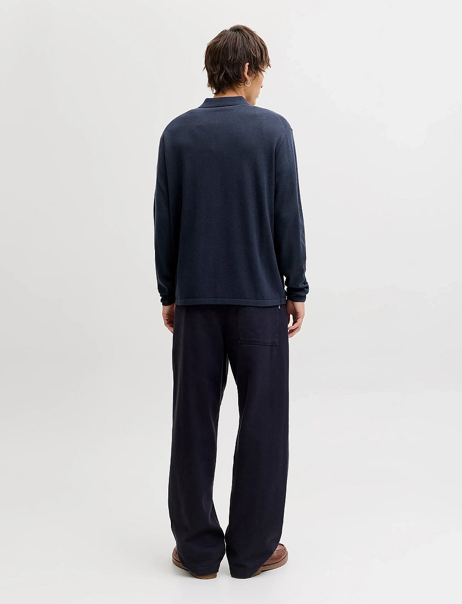Jack & Jones - JJCOLE KNIT ZIP CARDIGAN - pullover mit durchgehendem reißverschluss - navy blazer - 4
