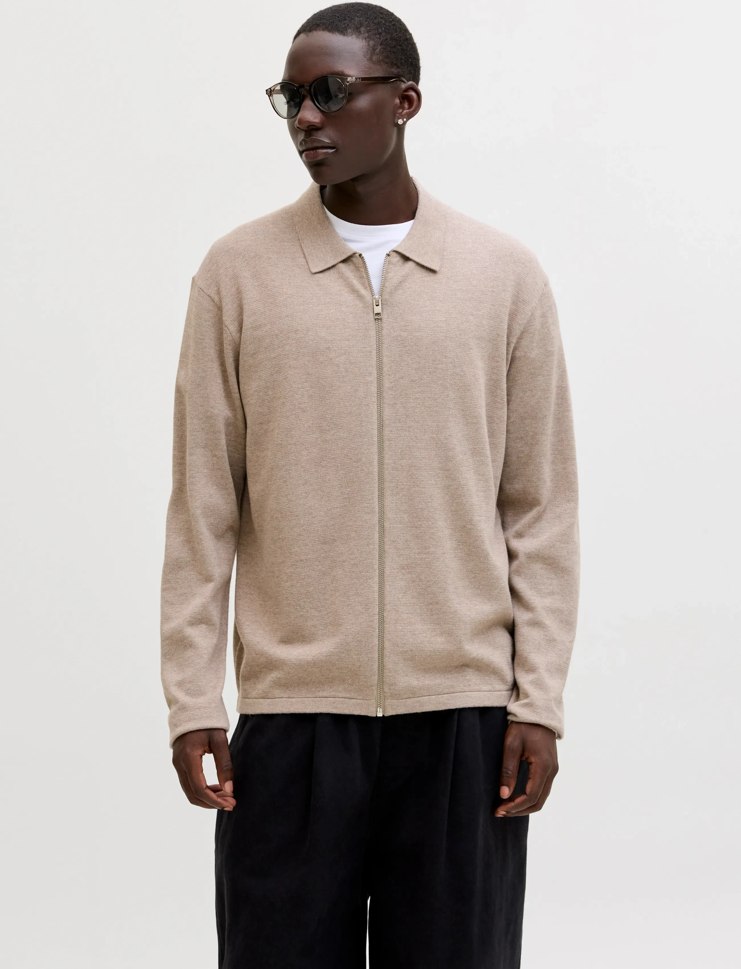 Jjcole Knit Zip Cardigan