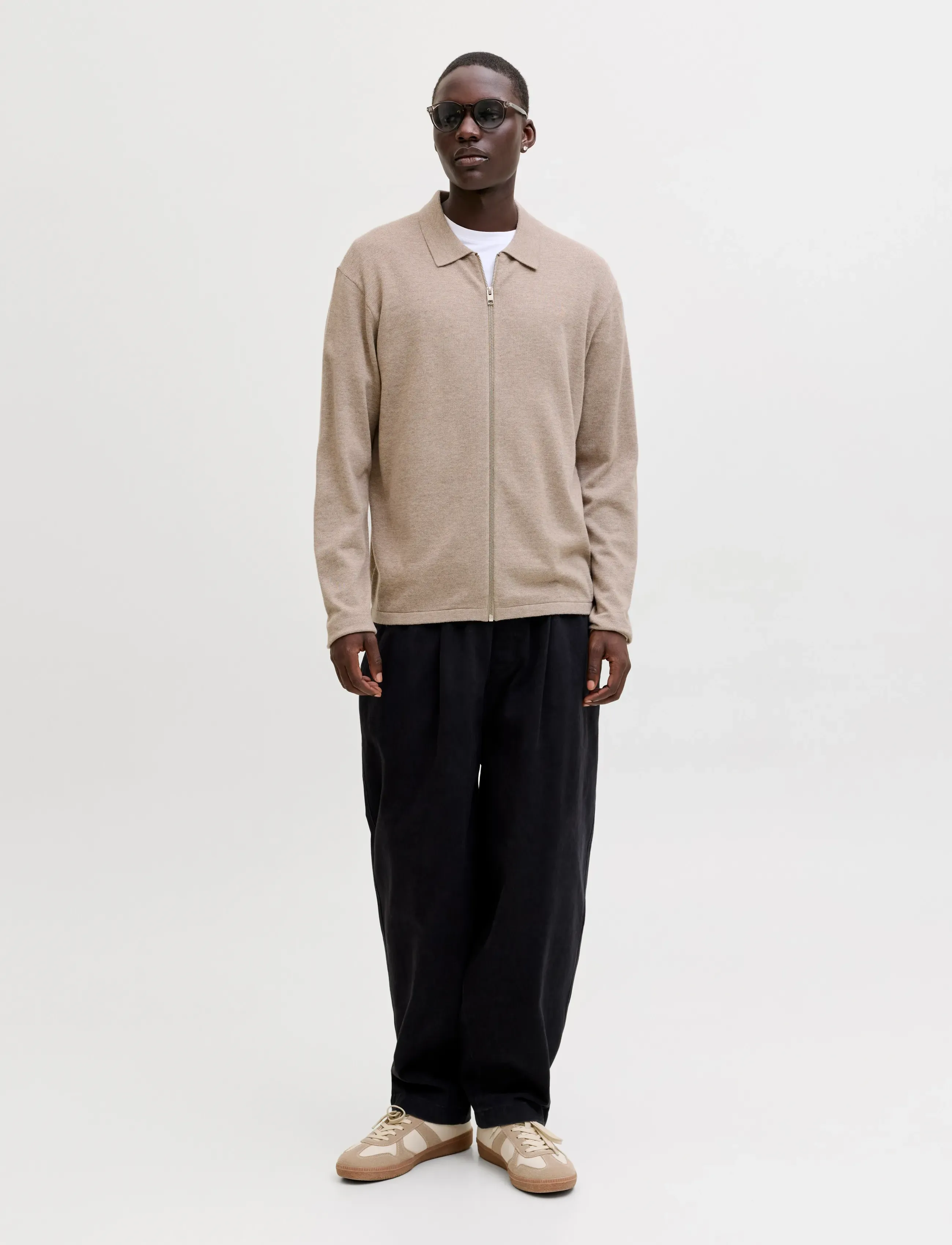 Jack & Jones - JJCOLE KNIT ZIP CARDIGAN - fullzip strik - string - 4