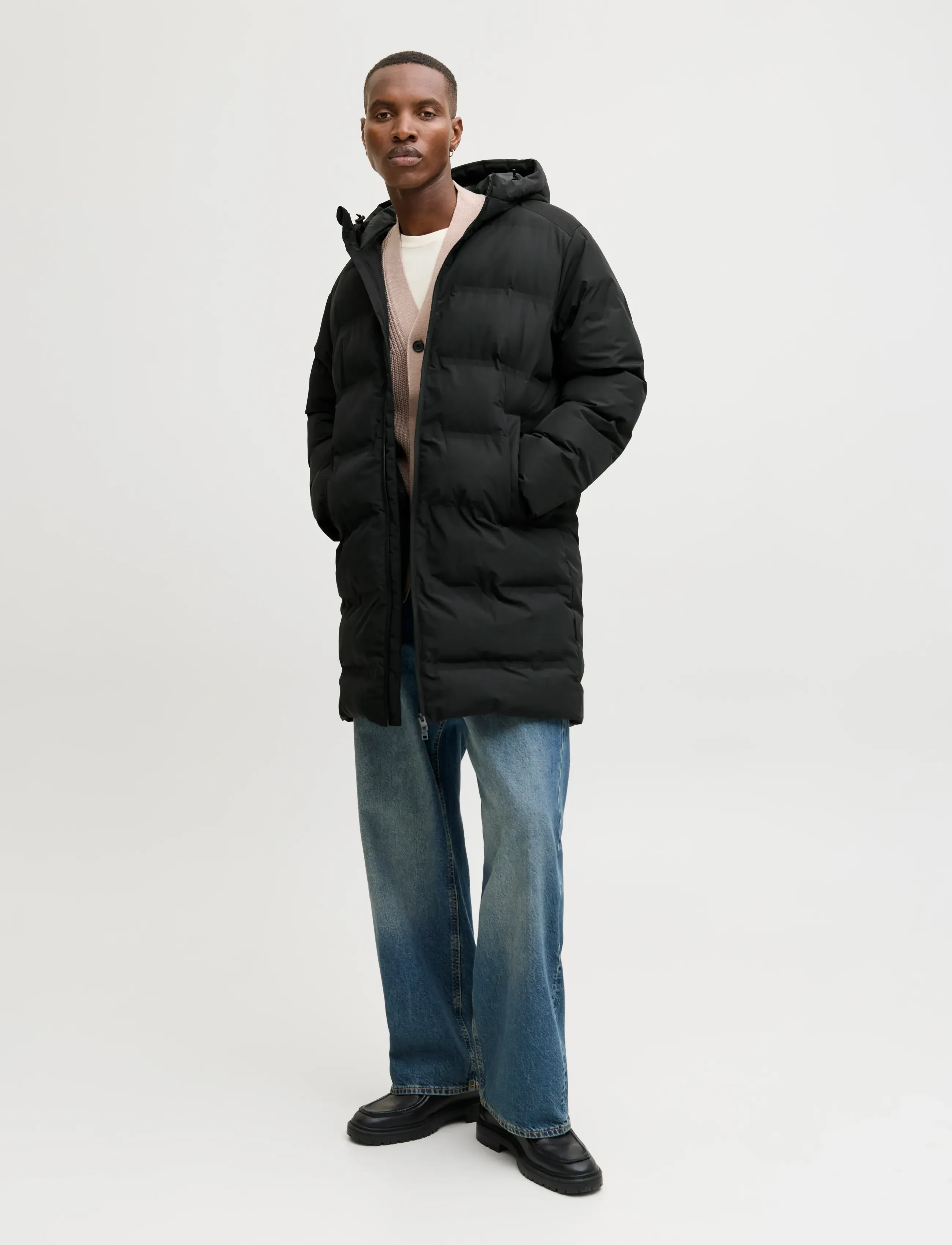 Jack & Jones - JJESOHO LONG PUFFER LN - talvejoped - black - 4