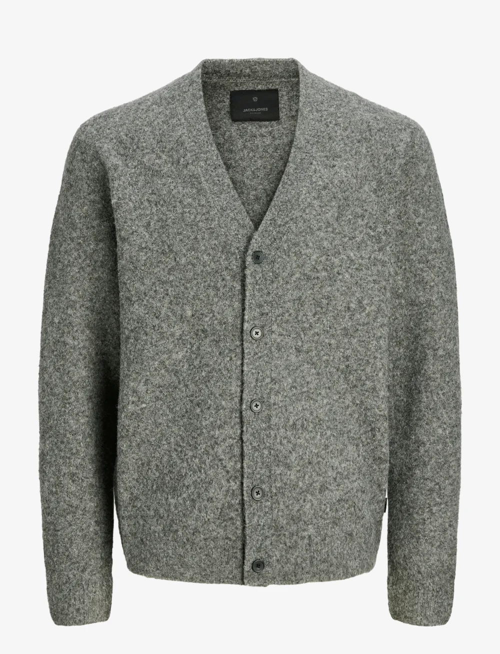 Jack & Jones - JPRBLASIMON SOUFFLE KNIT CARDIGAN - cardigans - medium grey melange - 0