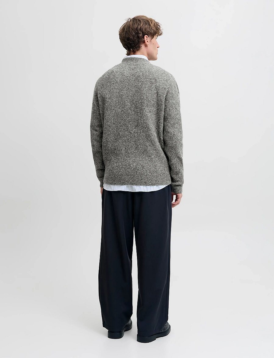 Jack & Jones - JPRBLASIMON SOUFFLE KNIT CARDIGAN - cardigans - medium grey melange - 2