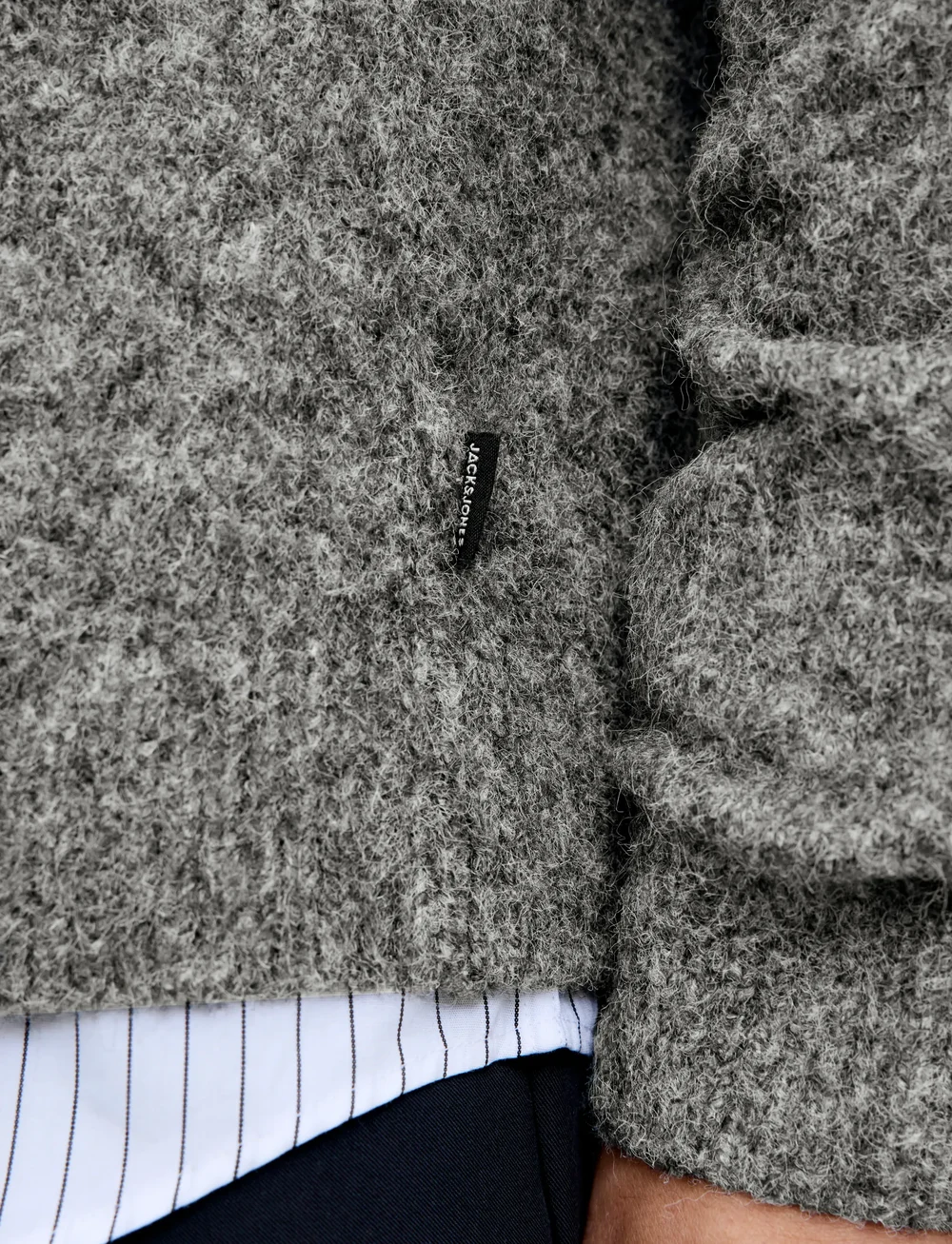 Jack & Jones - JPRBLASIMON SOUFFLE KNIT CARDIGAN - cardigans - medium grey melange - 3