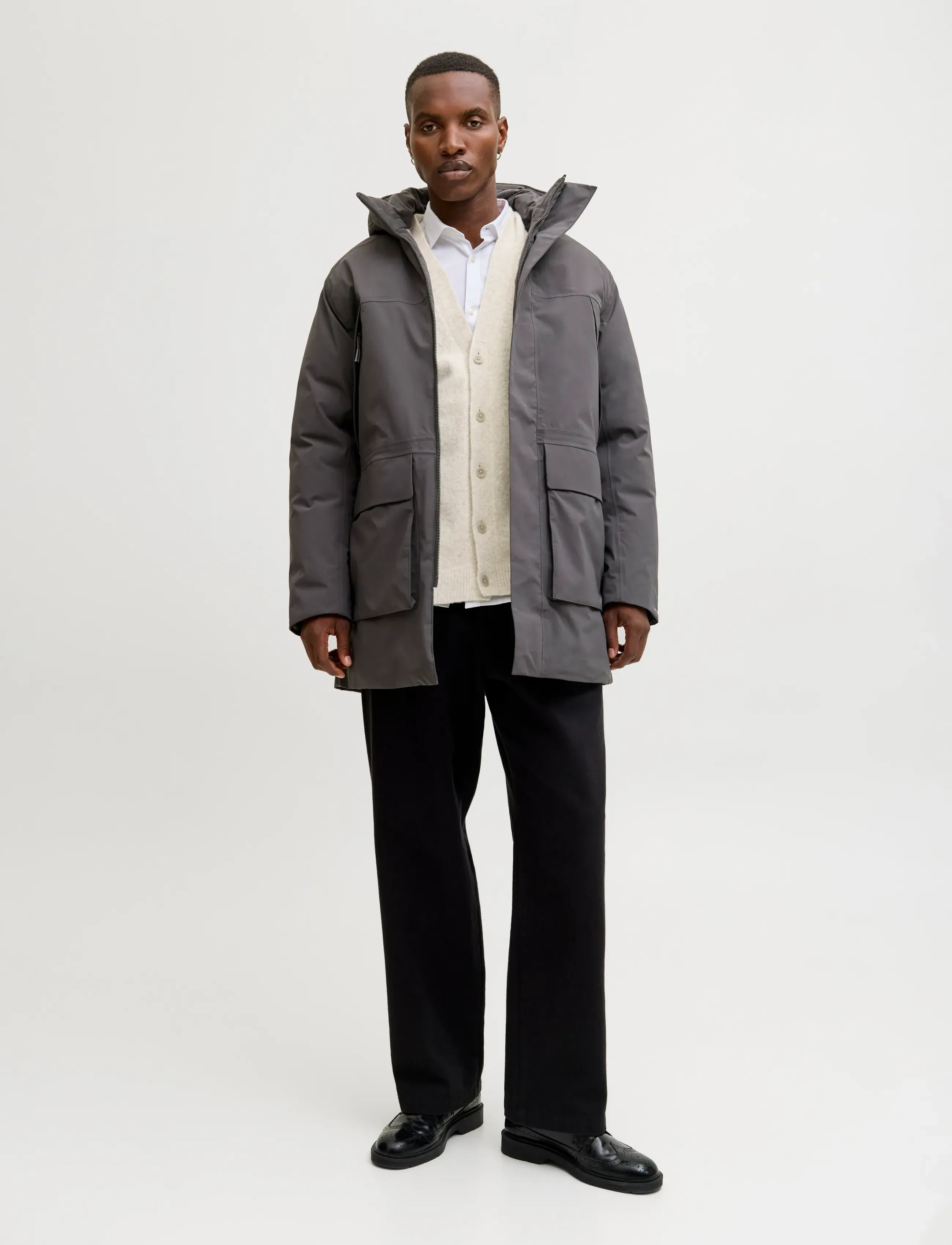 Jack & Jones - JPRBLASIMON SOUFFLE KNIT CARDIGAN - cardigans - silver lining - 4