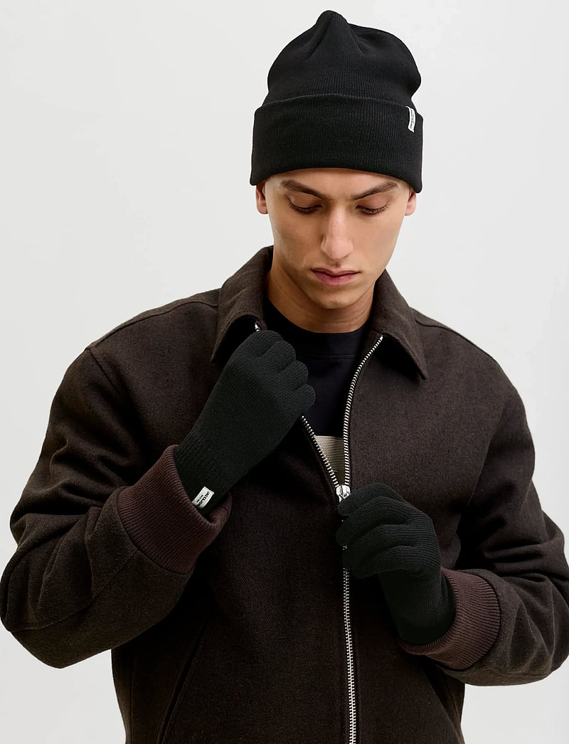 Jack & Jones - JACCOOPER BEANIE AND GLOVES GIFTBOX - kollektsioonid - black - 0