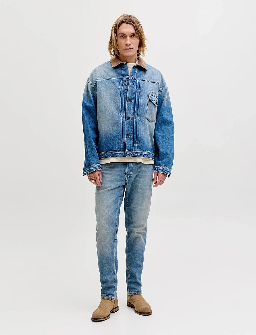 Jack & Jones - JJIMIKE JJORGINAL JOS 511 NOOS - kitsad teksad - blue denim - 4