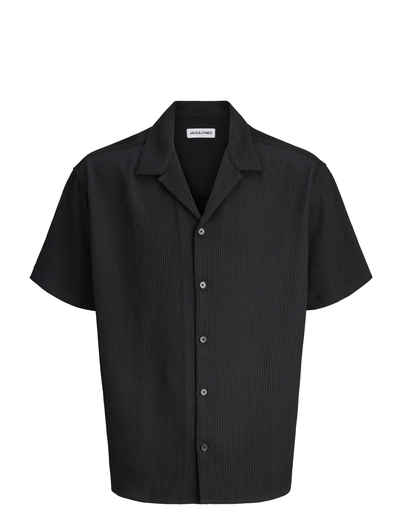 Jack & Jones JJEHARRISON RESORT SHIRT SS SN - Jack & Jones - BLACK / black