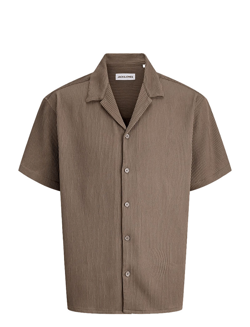 Jack & Jones - JJEHARRISON RESORT SHIRT SS SN - kortärmade skjortor - falcon - 1