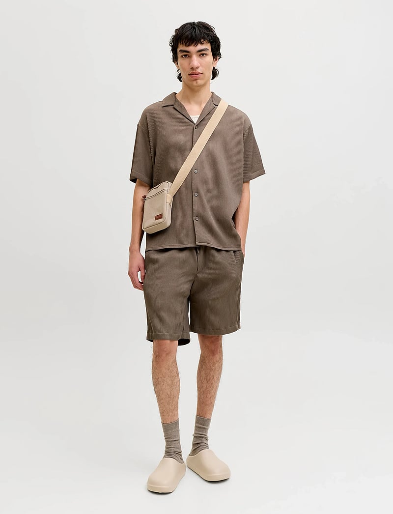 Jack & Jones - JJEHARRISON RESORT SHIRT SS SN - kortärmade skjortor - falcon - 3