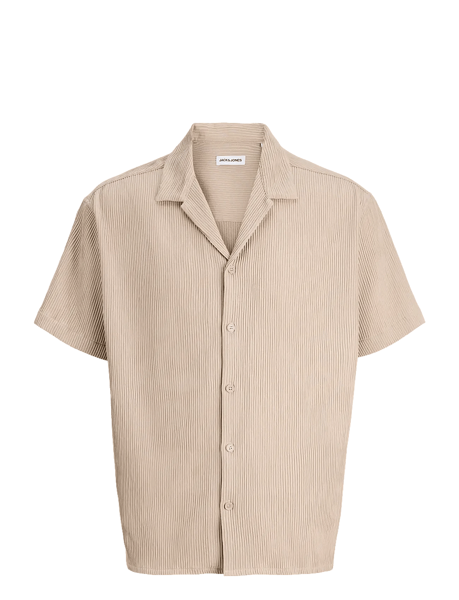 Jack & Jones - JJEHARRISON RESORT SHIRT SS SN - kortærmede skjorter - string - 1