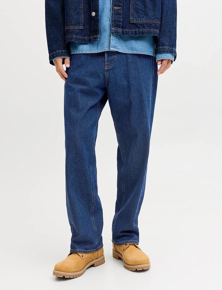 Jack & Jones - JJIALEX JJBASIC AT 637 NOOS - loose jeans - blue denim - 0