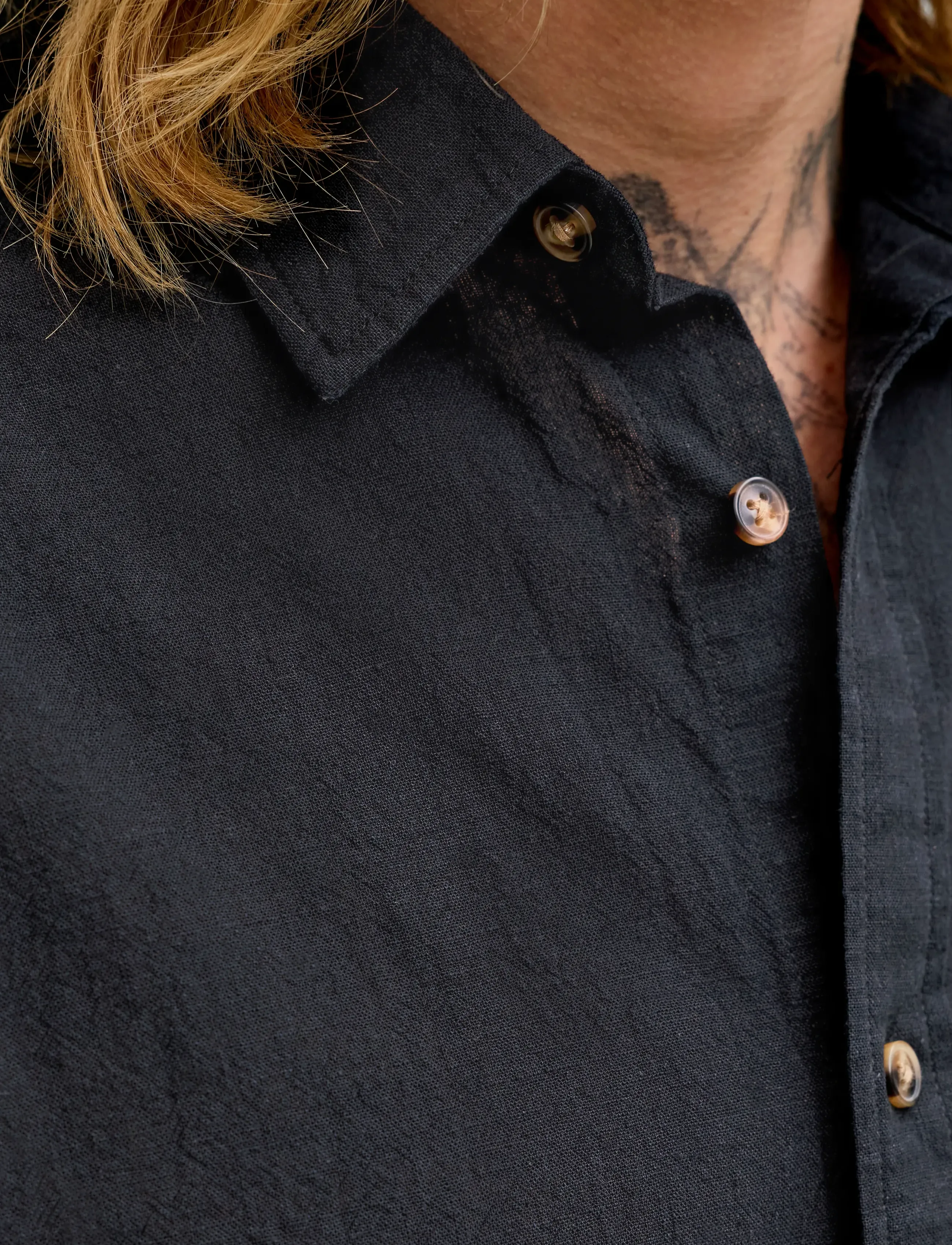 JACK & JONES Jjesummer Linen Blend Shirt S/S Sn kortärmade skjortor herr – bild 6