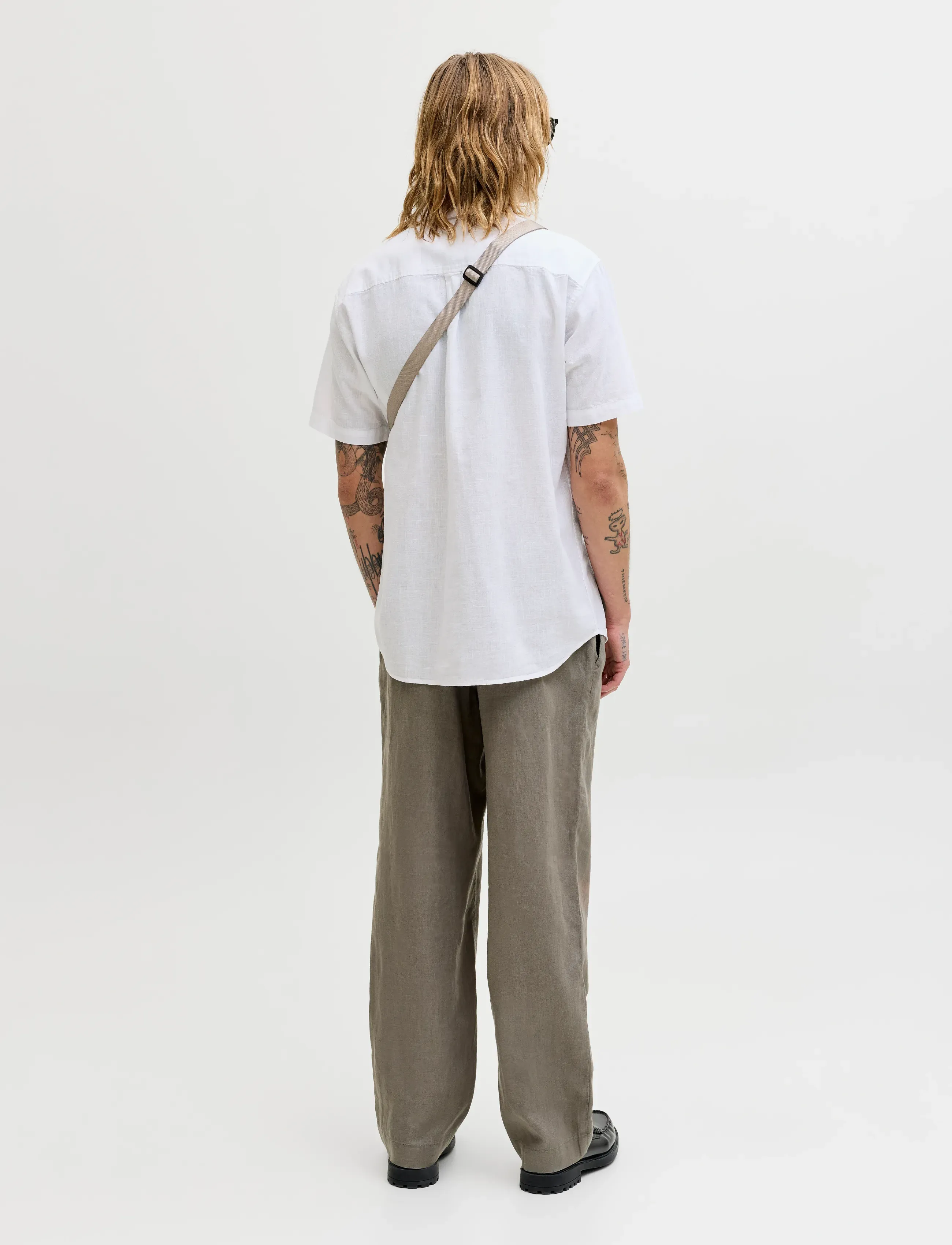 Jack & Jones - JJESUMMER LINEN BLEND SHIRT S/S SN - hørskjorter - white - 2