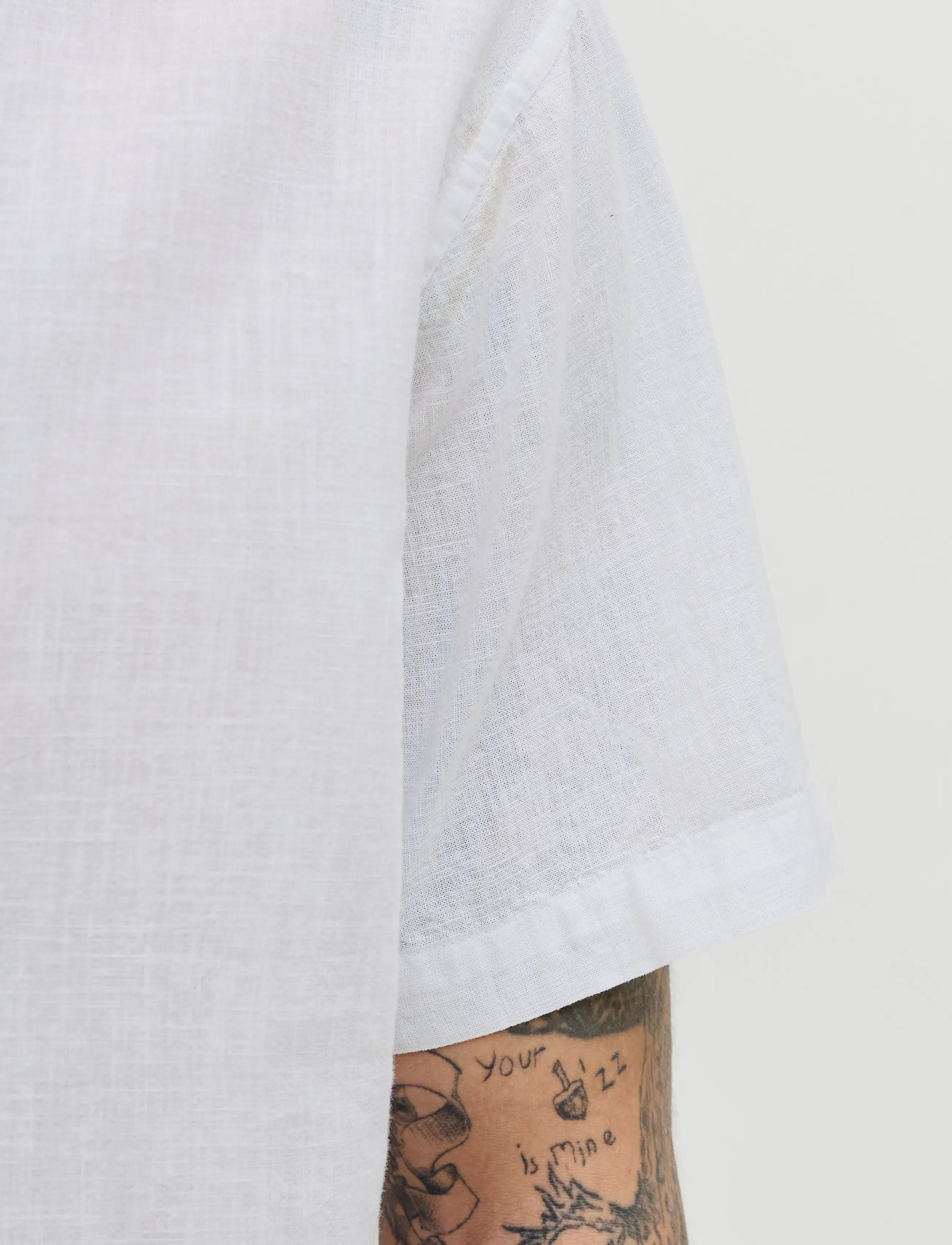 JACK & JONES Jjesummer Linen Blend Shirt S/S Sn kortärmade skjortor herr – bild 6