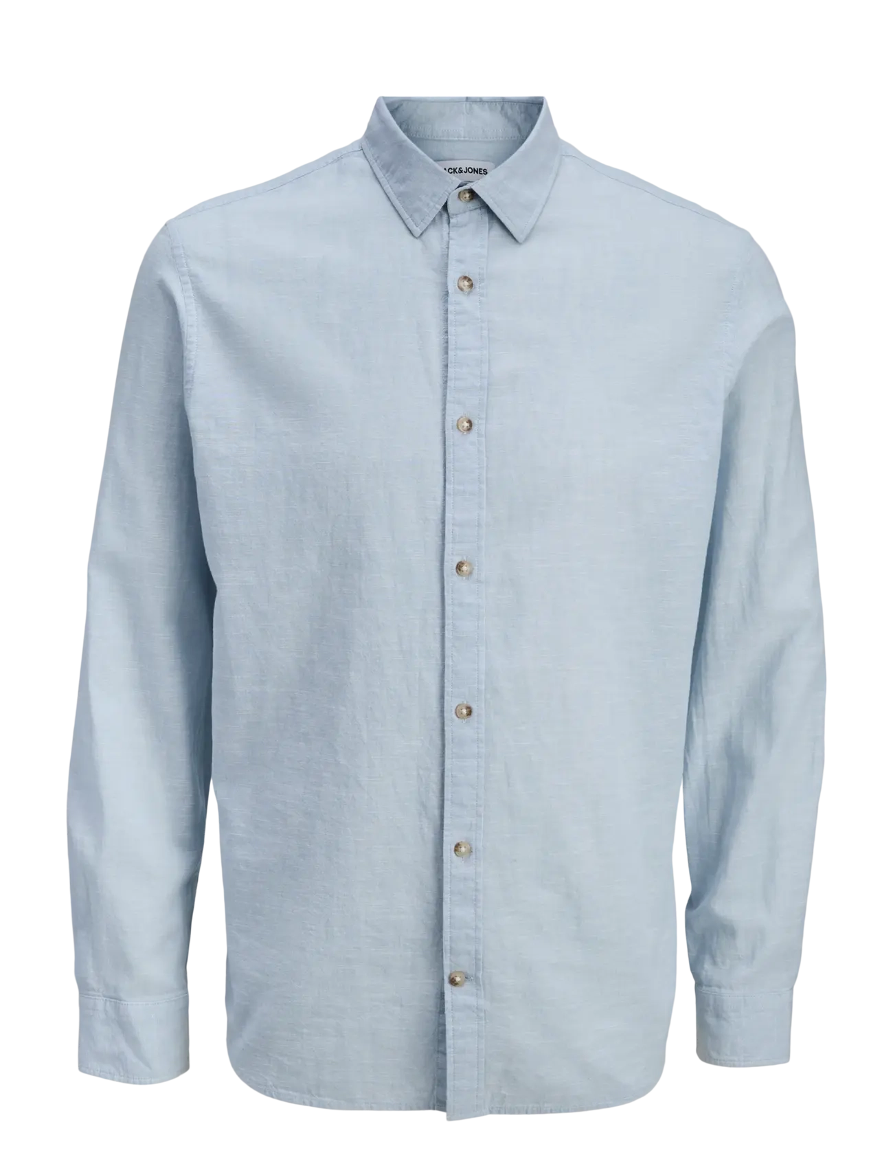 Jack & Jones JJESUMMER LINEN BLEND SHIRT L/S SN - Riided - CELESTIAL BLUE / blue