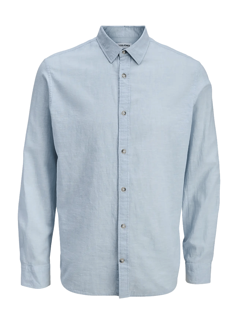 Jack & Jones - JJESUMMER LINEN BLEND SHIRT L/S SN - linen shirts - celestial blue - 1