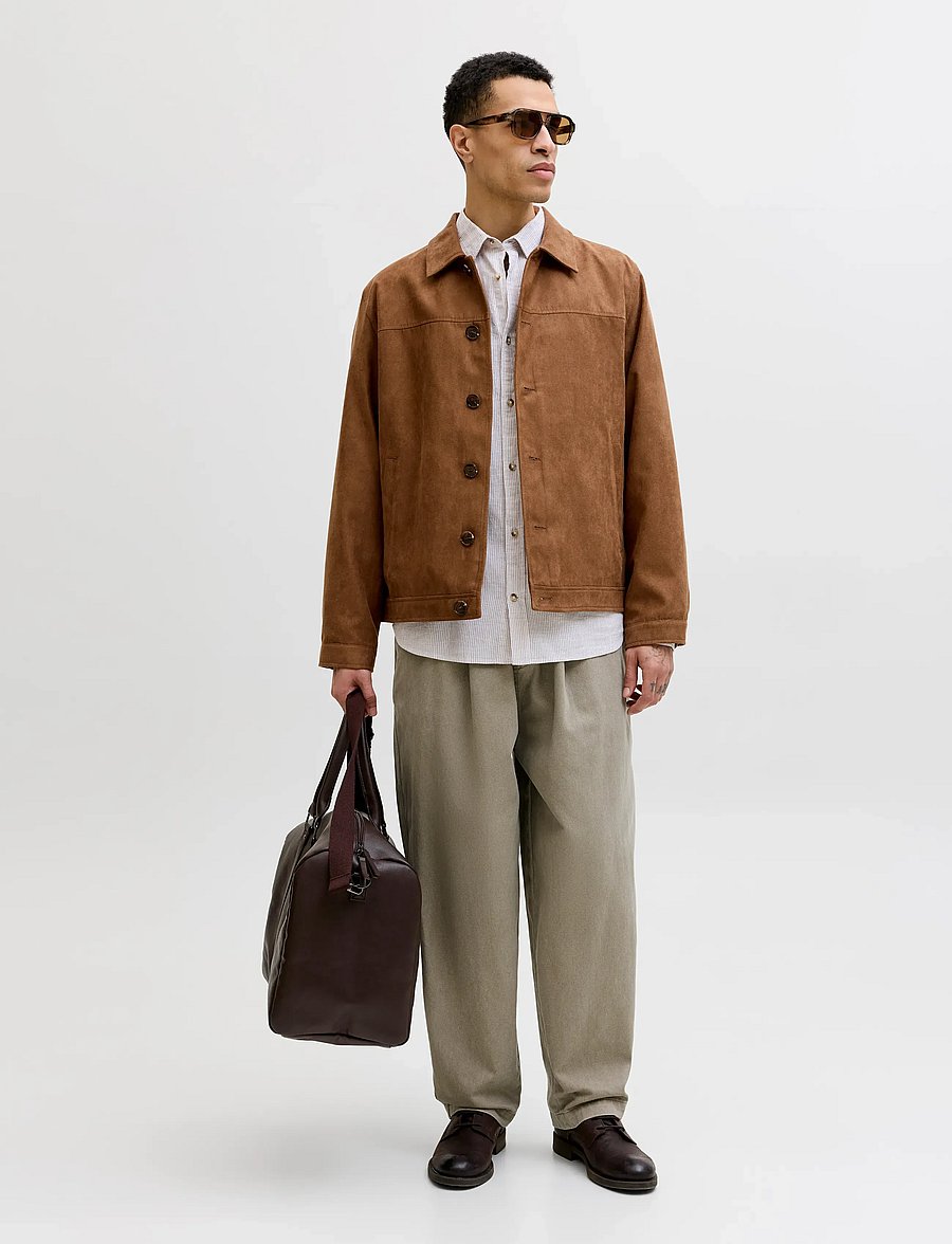 Jack & Jones - JJESUMMER LINEN BLEND SHIRT L/S SN - linen shirts - crockery - 3