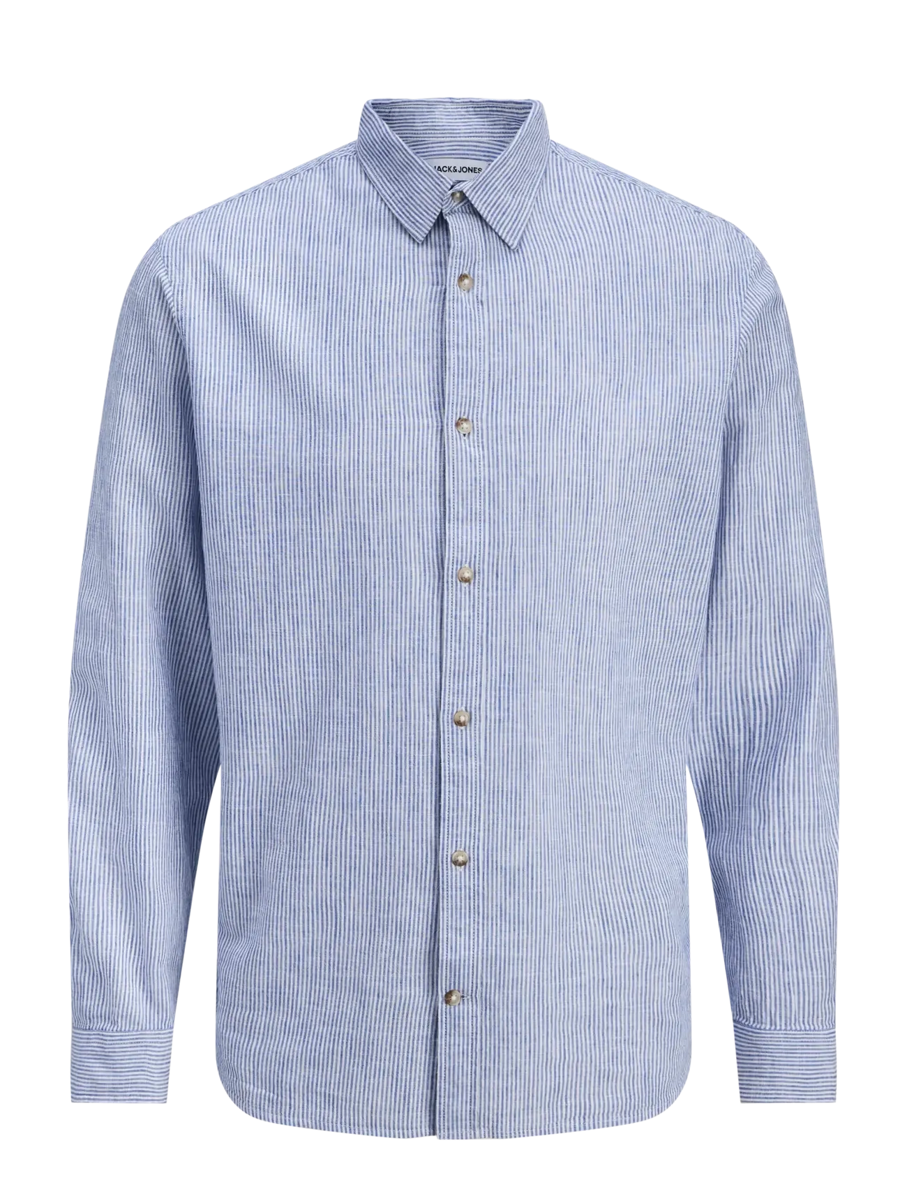 Jack & Jones JJESUMMER LINEN BLEND SHIRT L/S SN - Särgid - INFINITY / blue