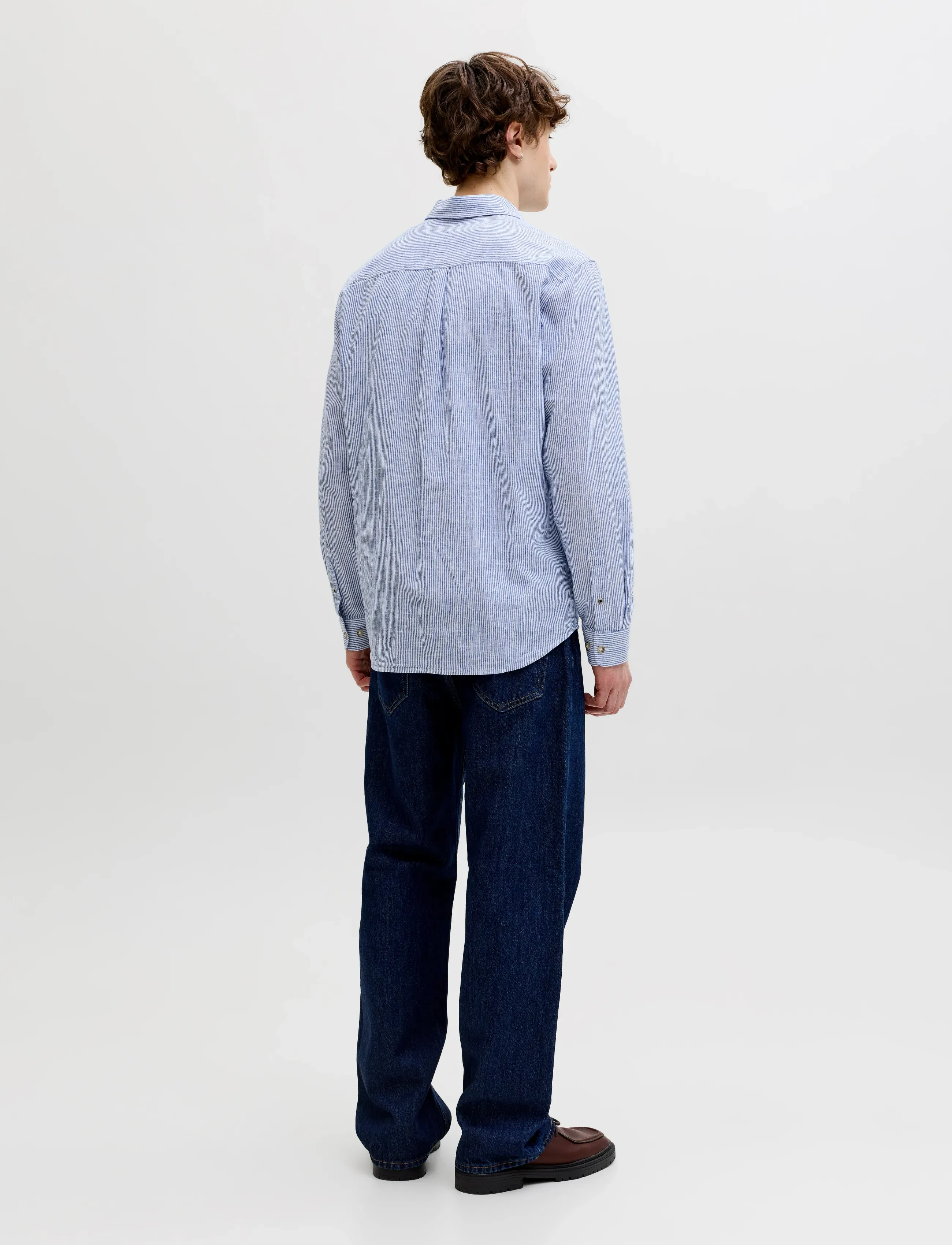 Jack & Jones - JJESUMMER LINEN BLEND SHIRT L/S SN - hørskjorter - infinity - 2