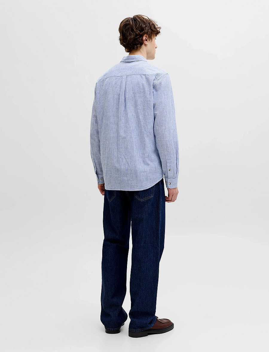 Jack & Jones - JJESUMMER LINEN BLEND SHIRT L/S SN - linen shirts - infinity - 2