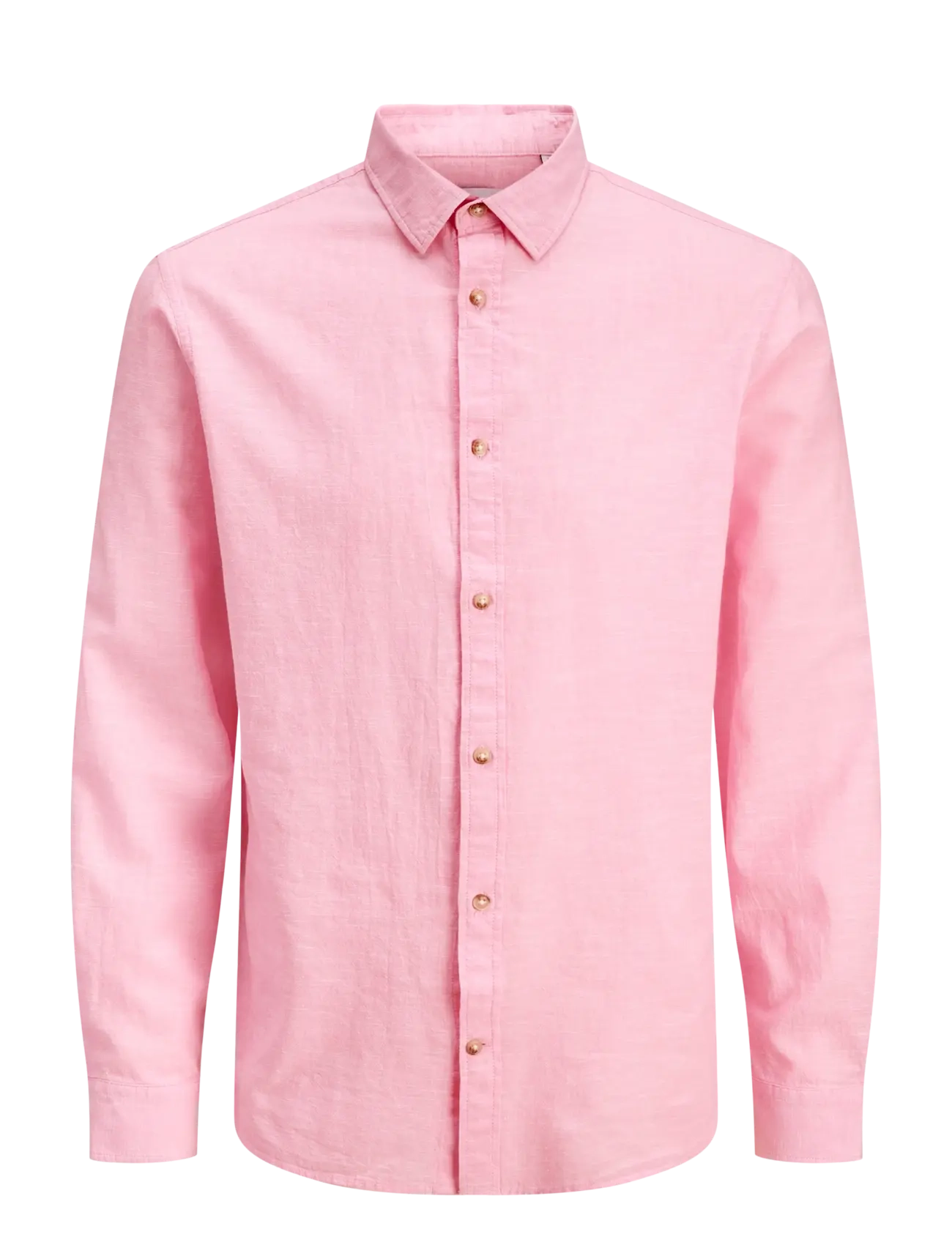 Jack & Jones JJESUMMER LINEN BLEND SHIRT L/S SN - Riided - PRISM PINK / pink/rose