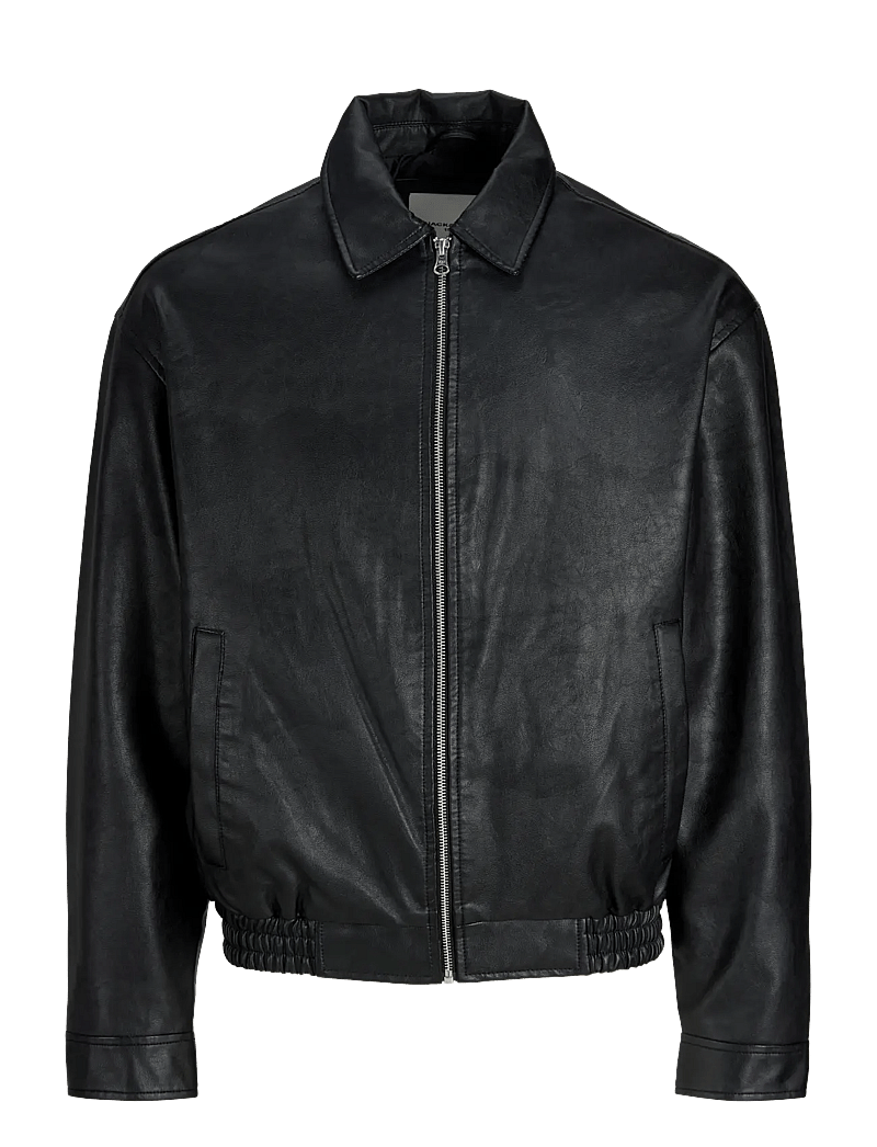 Jack & Jones - JJLEON PU BOMBER - pavasara jakas - black - 1